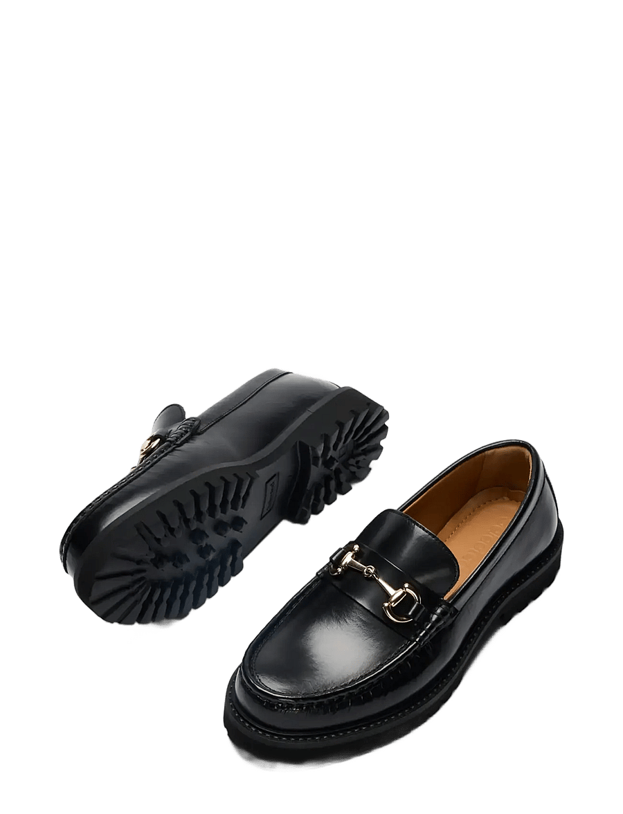 Selected - SLMHUGO LEATHER HORSEBIT LOAFER - prekės kiekvienai progai - black - 1