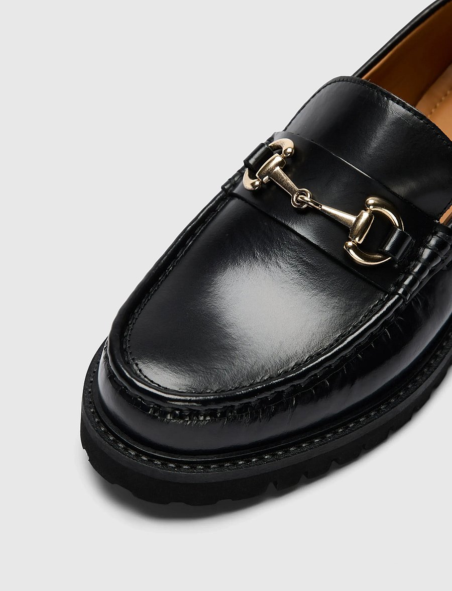 Selected - SLMHUGO LEATHER HORSEBIT LOAFER - prekės kiekvienai progai - black - 2