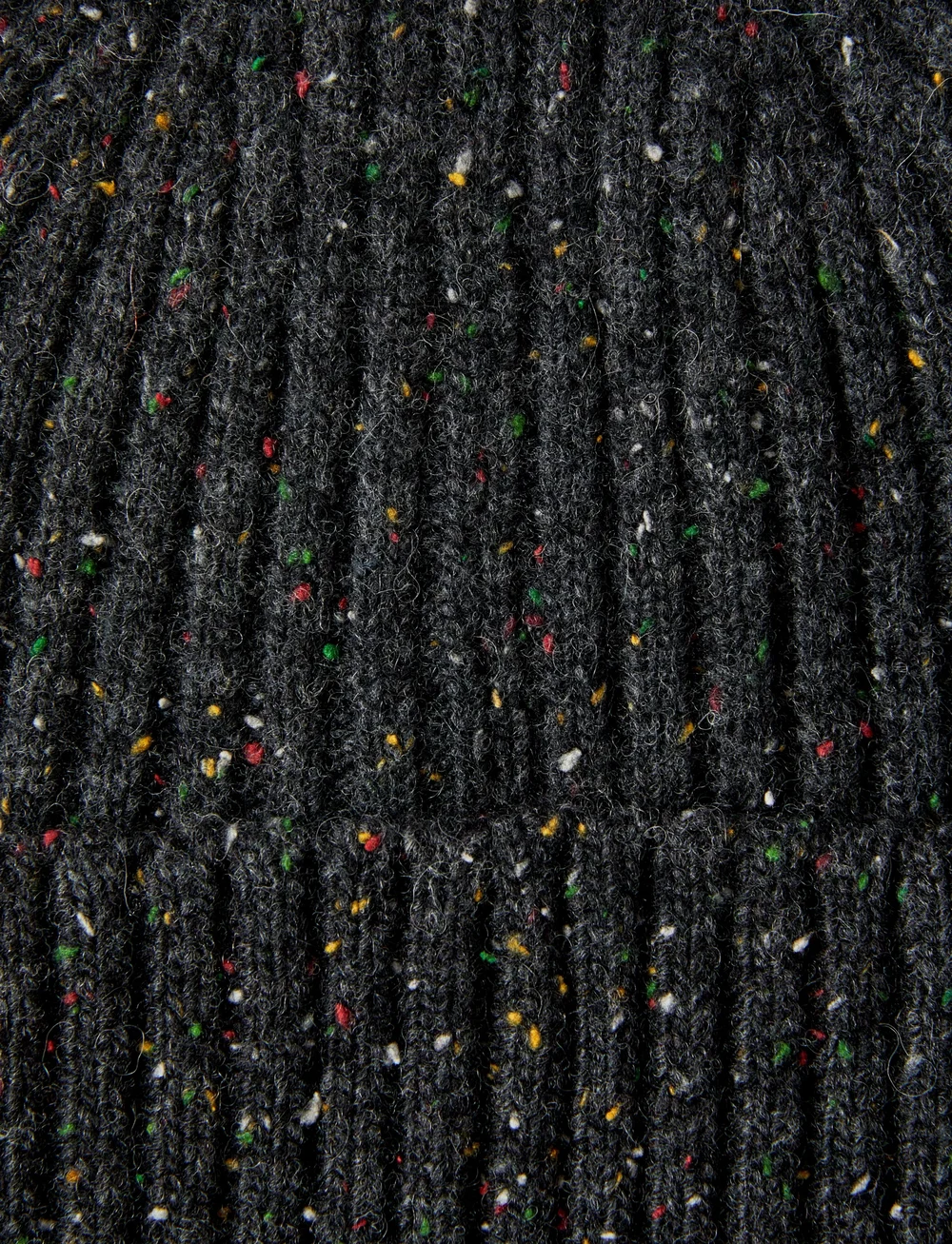 Selected - SLHNIELL NEPS WOOL BLEND BEANIE - kollektioner - dark grey melange - 0