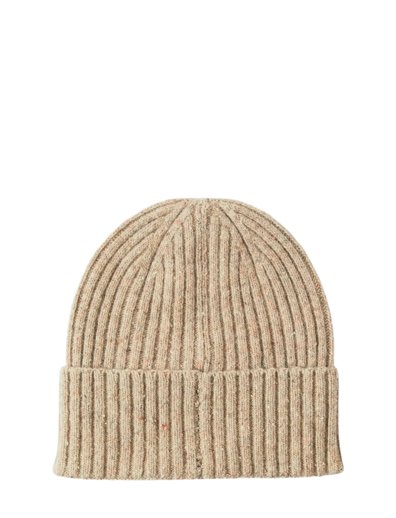 Selected - SLHNIELL NEPS WOOL BLEND BEANIE - oatmeal - 2