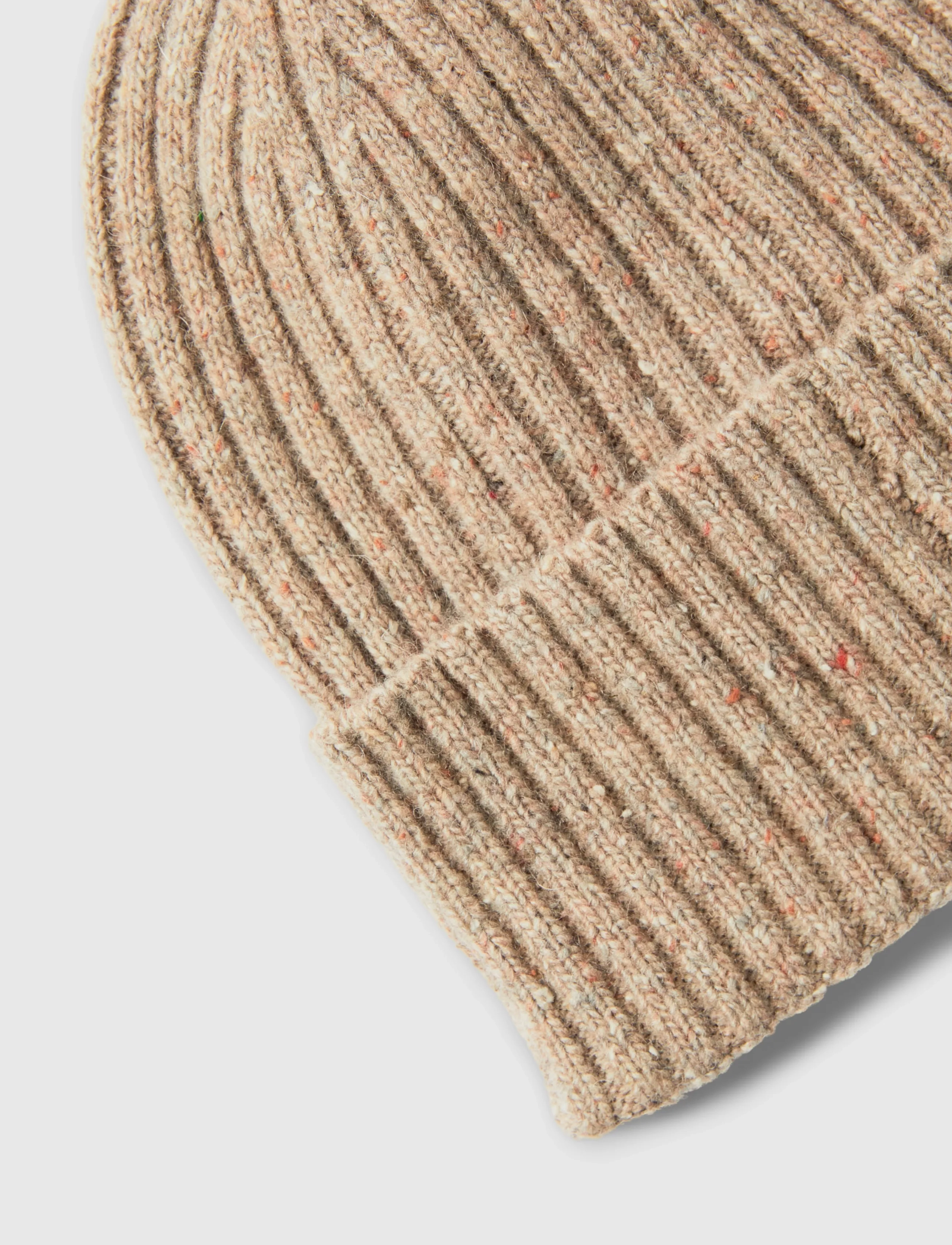 Selected - SLHNIELL NEPS WOOL BLEND BEANIE - oatmeal - 3