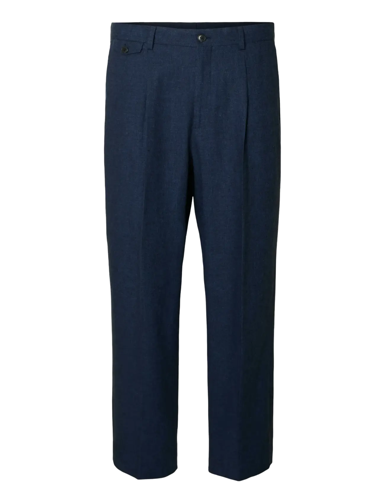 Selected SLHLOOSE-EASTON SUN TRS - Hørbukser - OUTER SPACE / navy