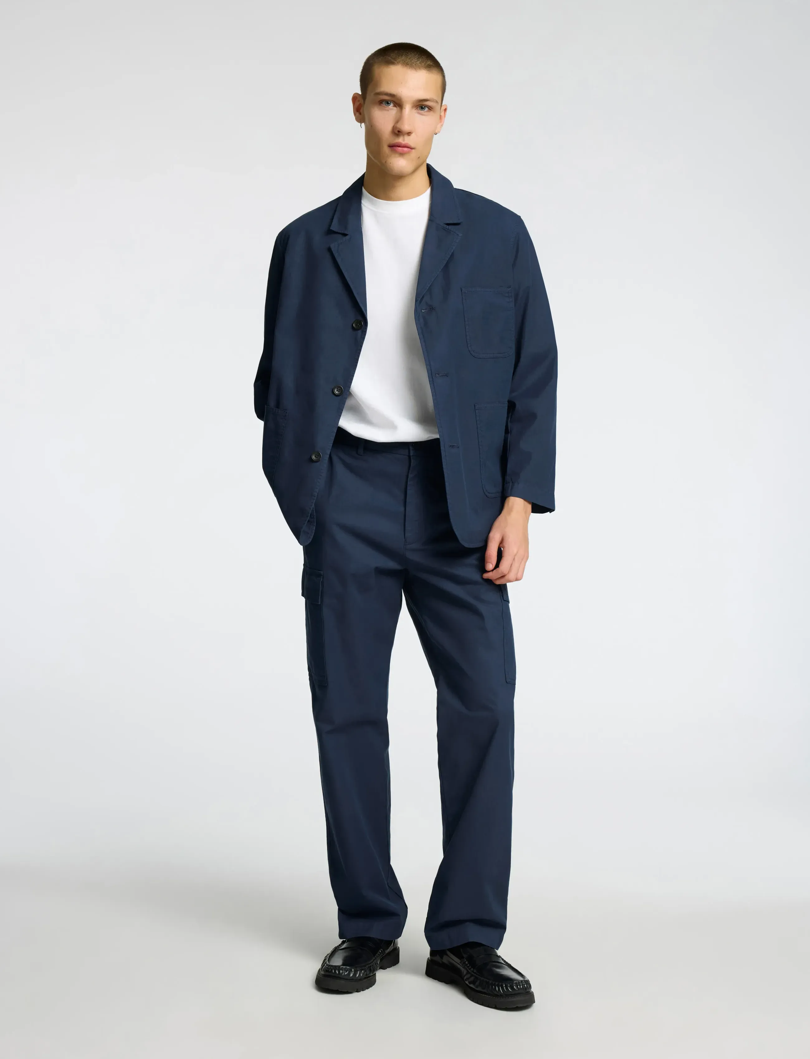 Selected - SLHREGULAR-DECLAN BLAZER EX - outer space - 5