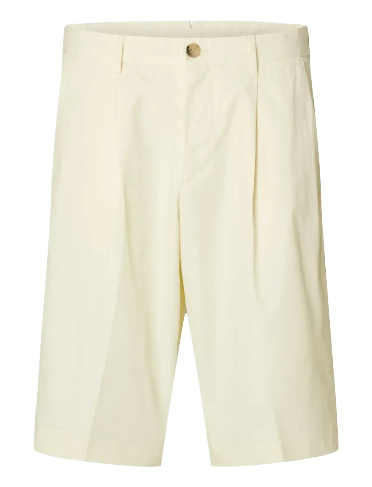 SLHLOOSE-DECLAN SHORTS EX - EGRET