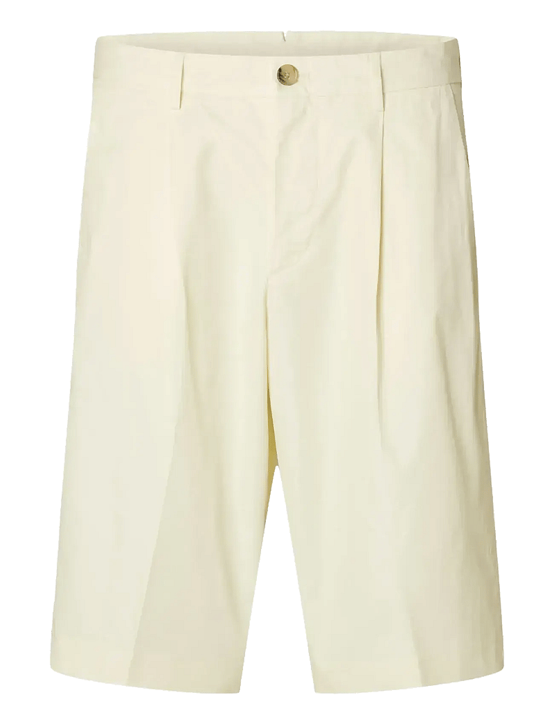 Selected - SLHLOOSE-DECLAN SHORTS EX - chino lühikesed püksid - egret - 1