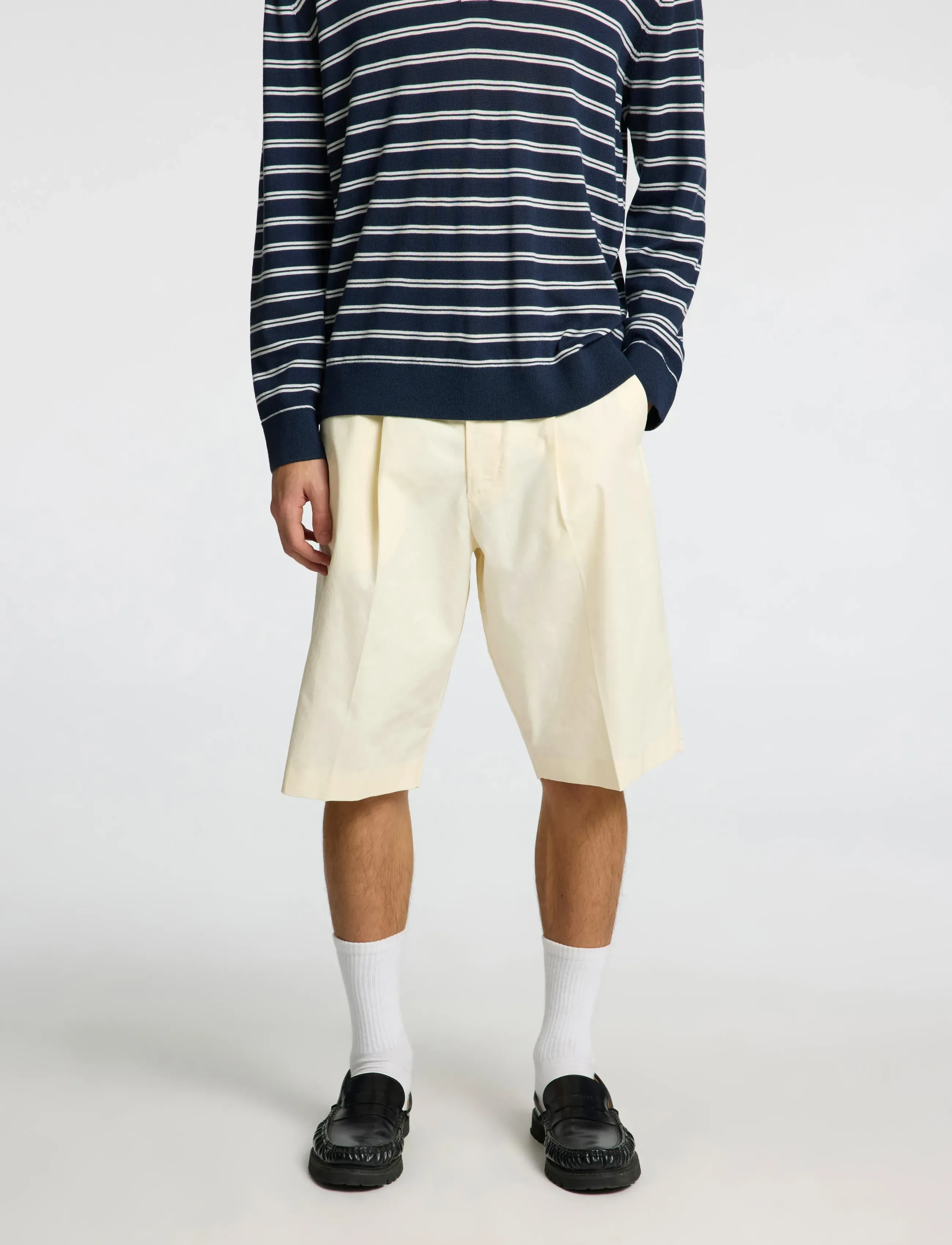 Selected - SLHLOOSE-DECLAN SHORTS EX - chinos shorts - egret - 5