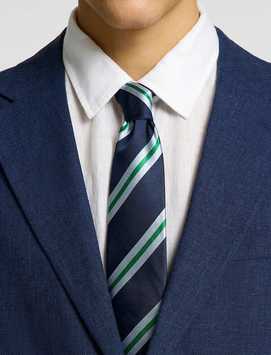 Selected - SLHCHARLIE SILK TIE - krawatten - outer space - 3