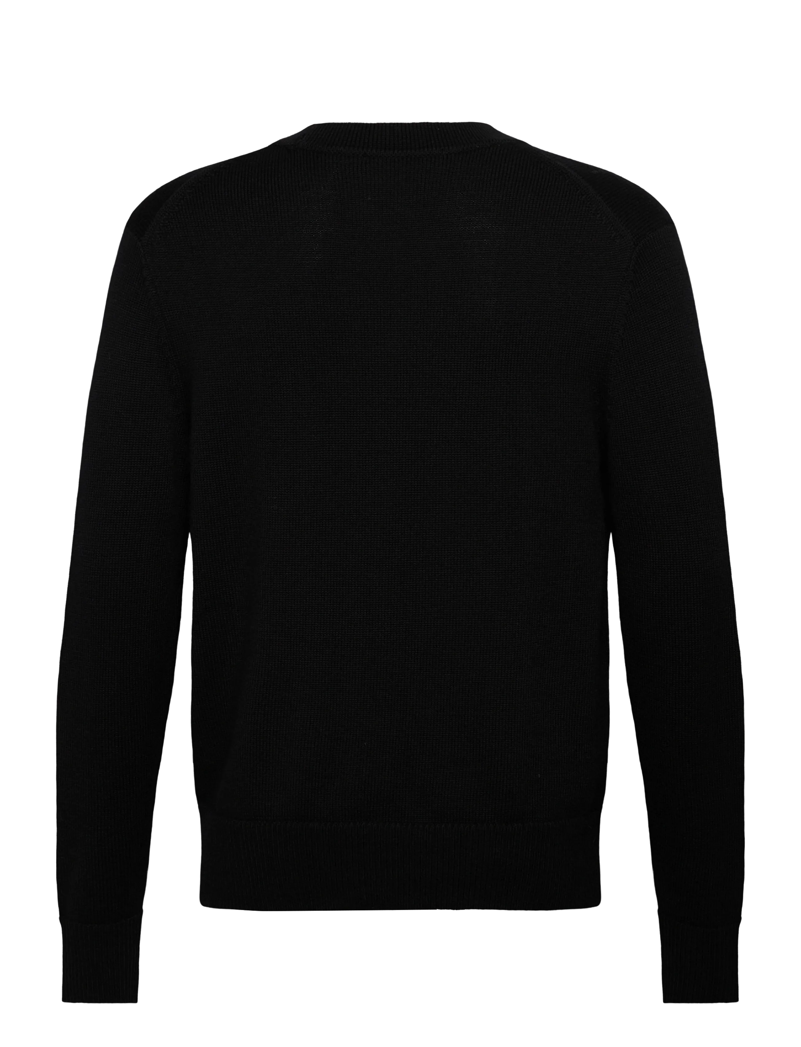 Selected - SLHTRAY LS MERINO CHUNKY V-NECK CARDIGAN - gilets - black - 1