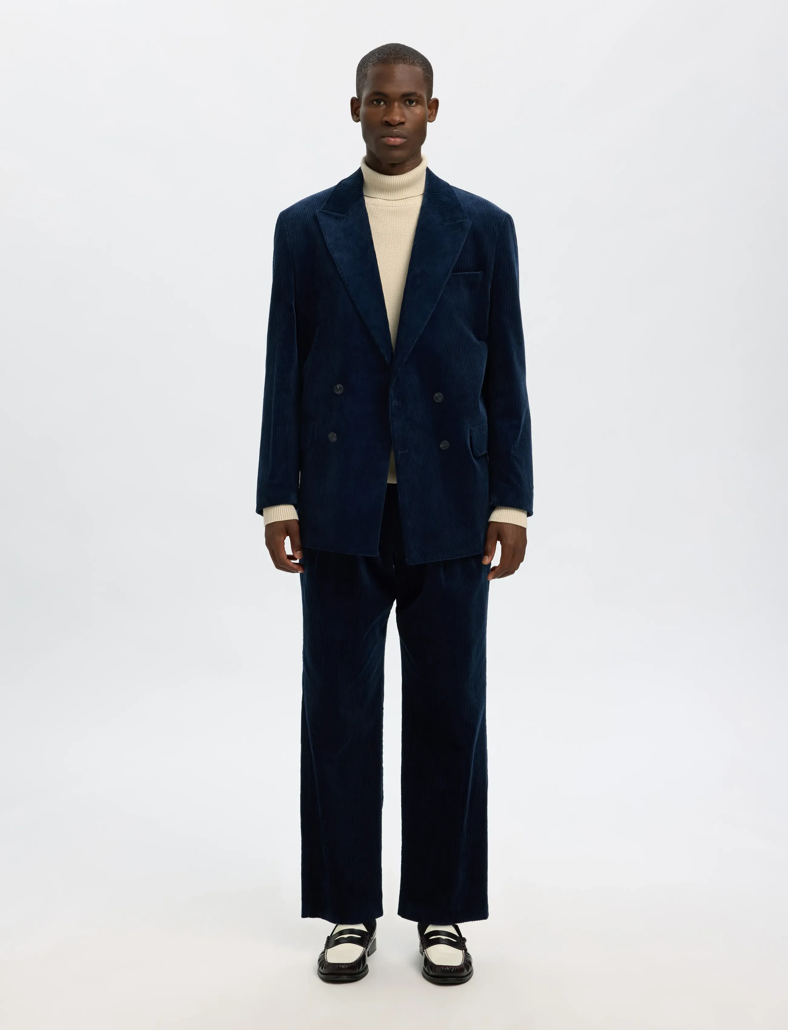 Selected - SLHDANE LS KNIT STRUCTURE ROLL NECK NOOS - rollkragen - oatmeal - 4