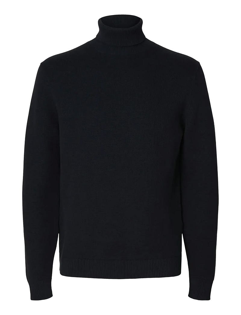 Selected - SLHDANE LS KNIT STRUCTURE ROLL NECK NOOS - rúllukragar - sky captain - 1