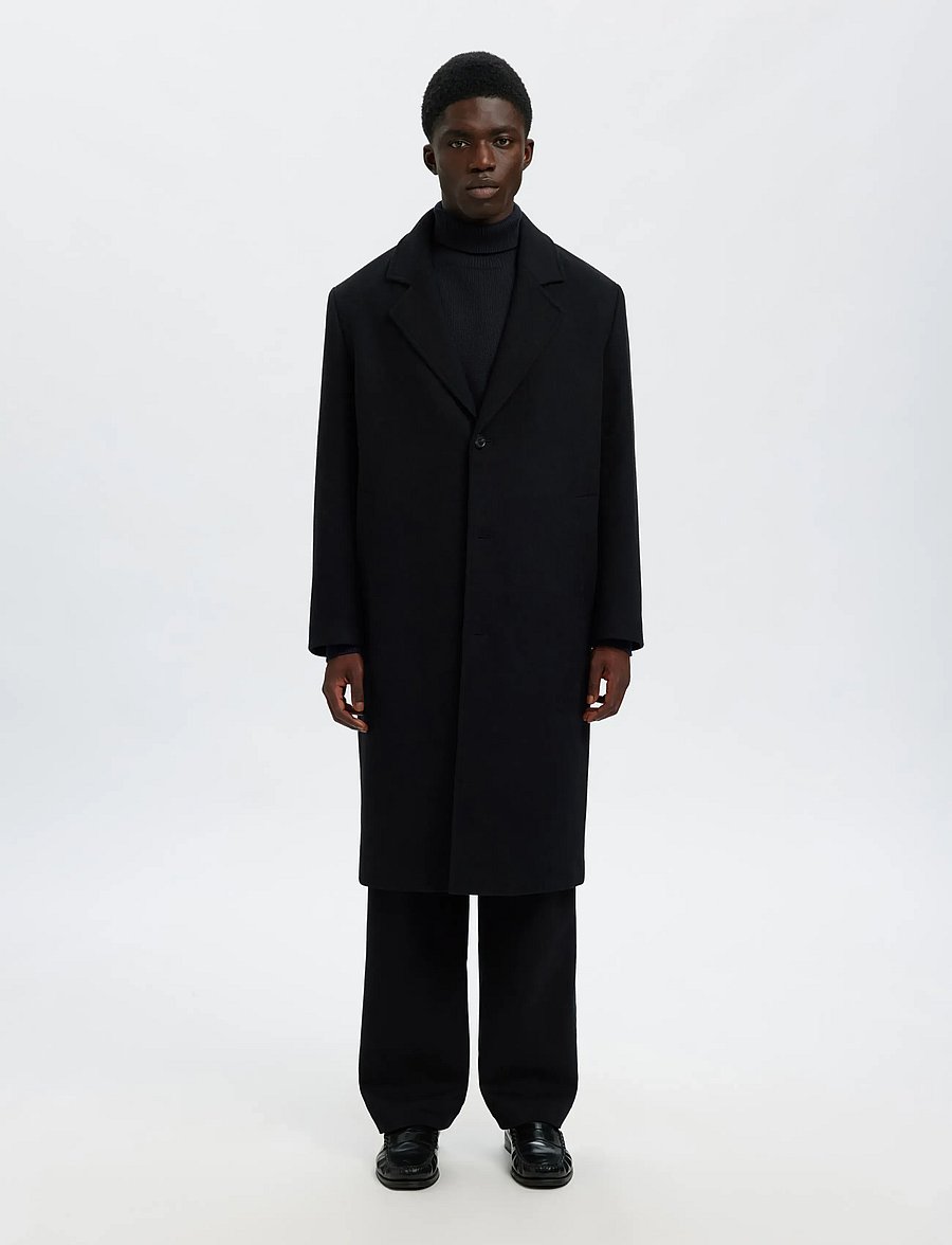 Selected - SLMDANE LS KNIT STRUCTURE ROLL NECK NOOS - kõrge kaelusega džemprid - sky captain - 3