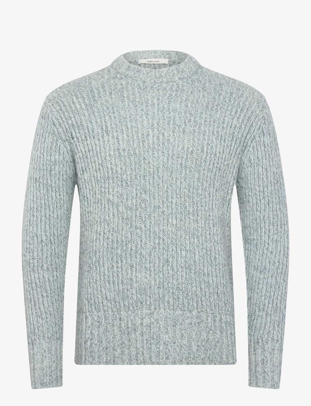 Selected - SLHCHICAGO LS KNIT RELAXED CREW NECK - rundhals - cashmere blue - 0