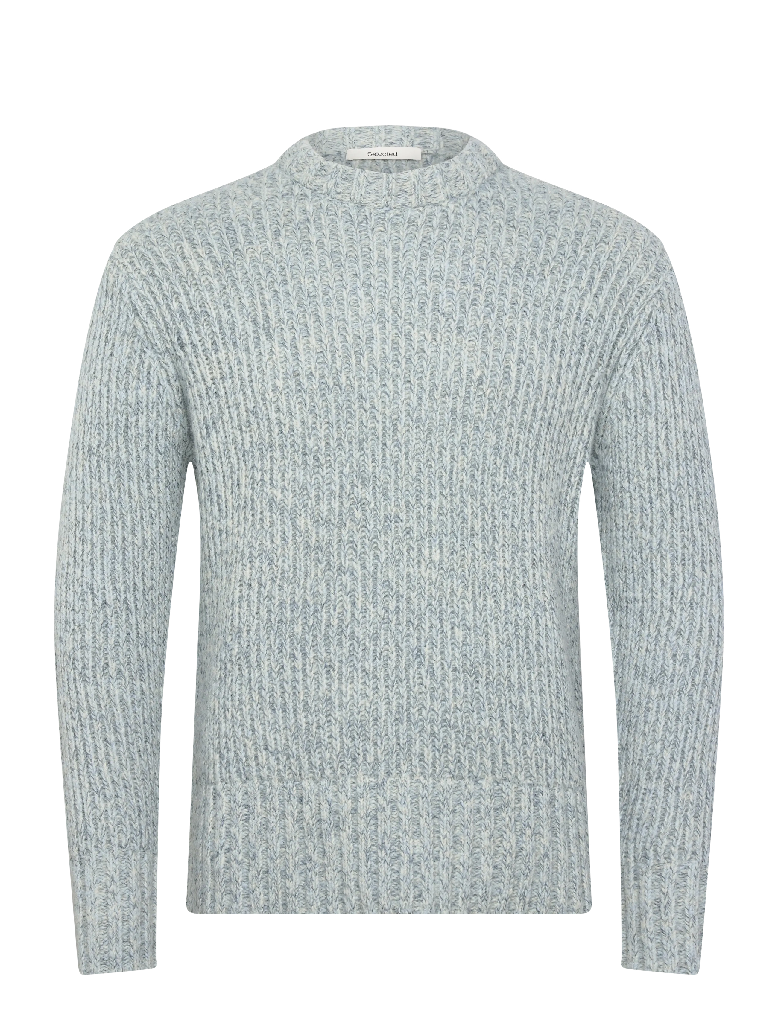 Selected SLHCHICAGO LS KNIT RELAXED CREW NECK - Strickmode - CASHMERE BLUE / blue