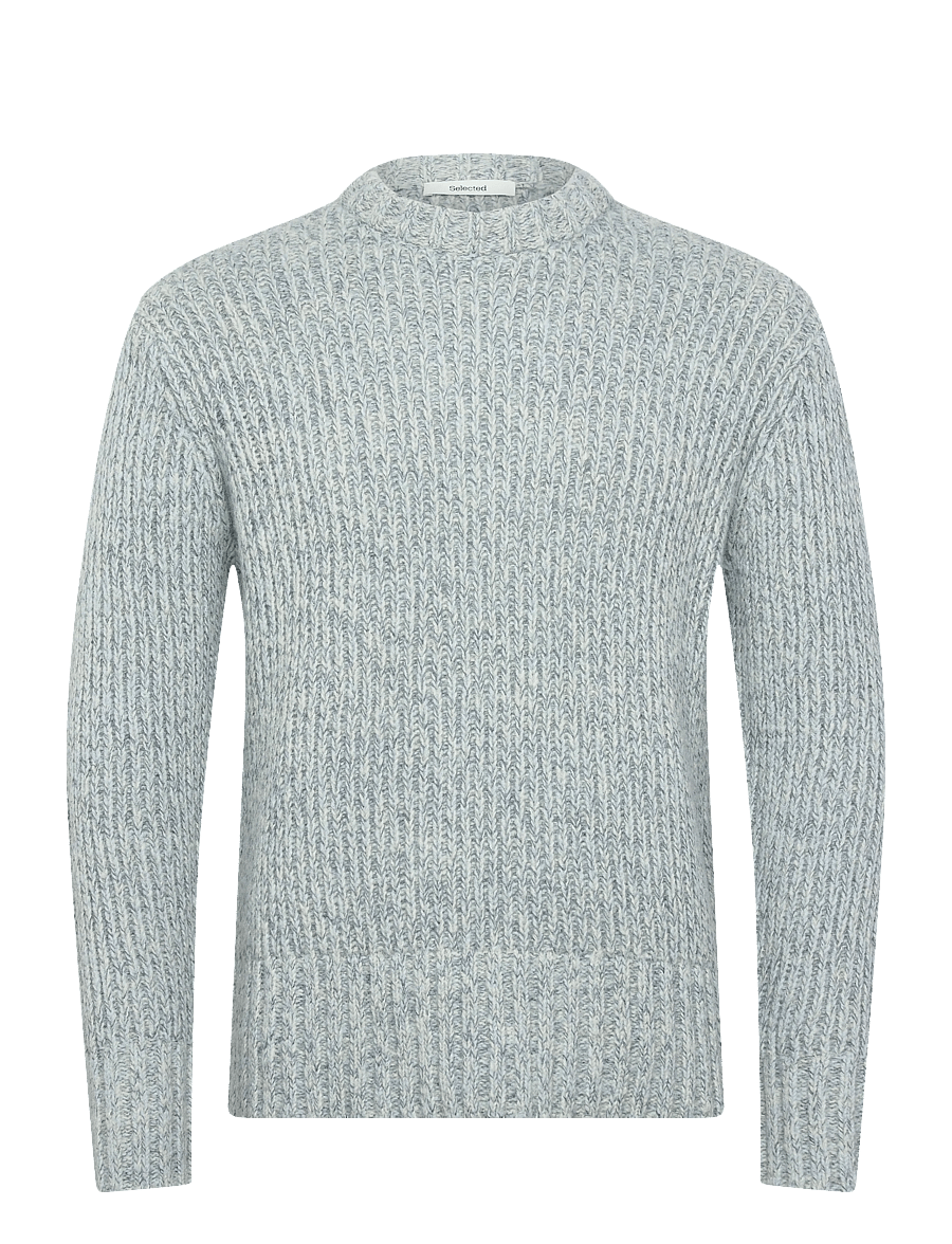Selected - SLHCHICAGO LS KNIT RELAXED CREW NECK - rundhals - cashmere blue - 1