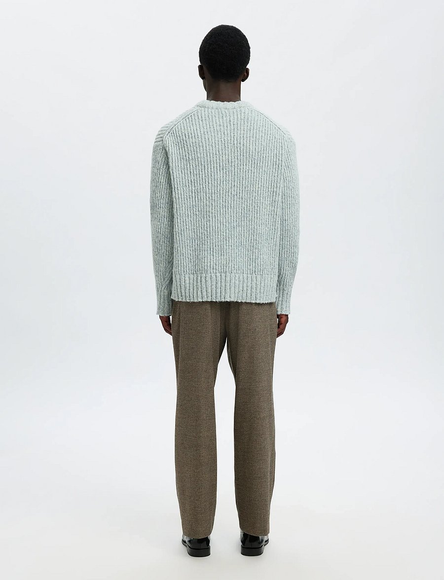 Selected - SLHCHICAGO LS KNIT RELAXED CREW NECK - rundhals - cashmere blue - 3