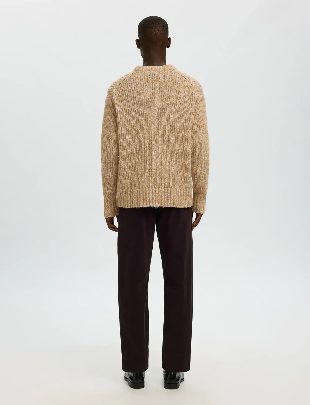 Selected - SLHCHICAGO LS KNIT RELAXED CREW NECK - rundhalsad - golden brown - 2