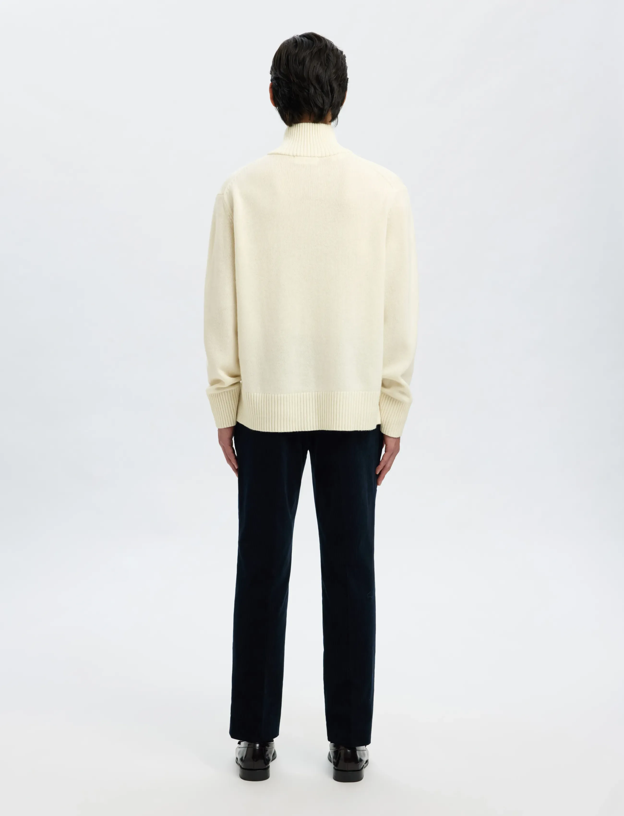 Selected - SLHCALLE RELAXED CASHMERE BLEND HALF ZIP - tõmblukk-kaelusega džemprid - angora - 2