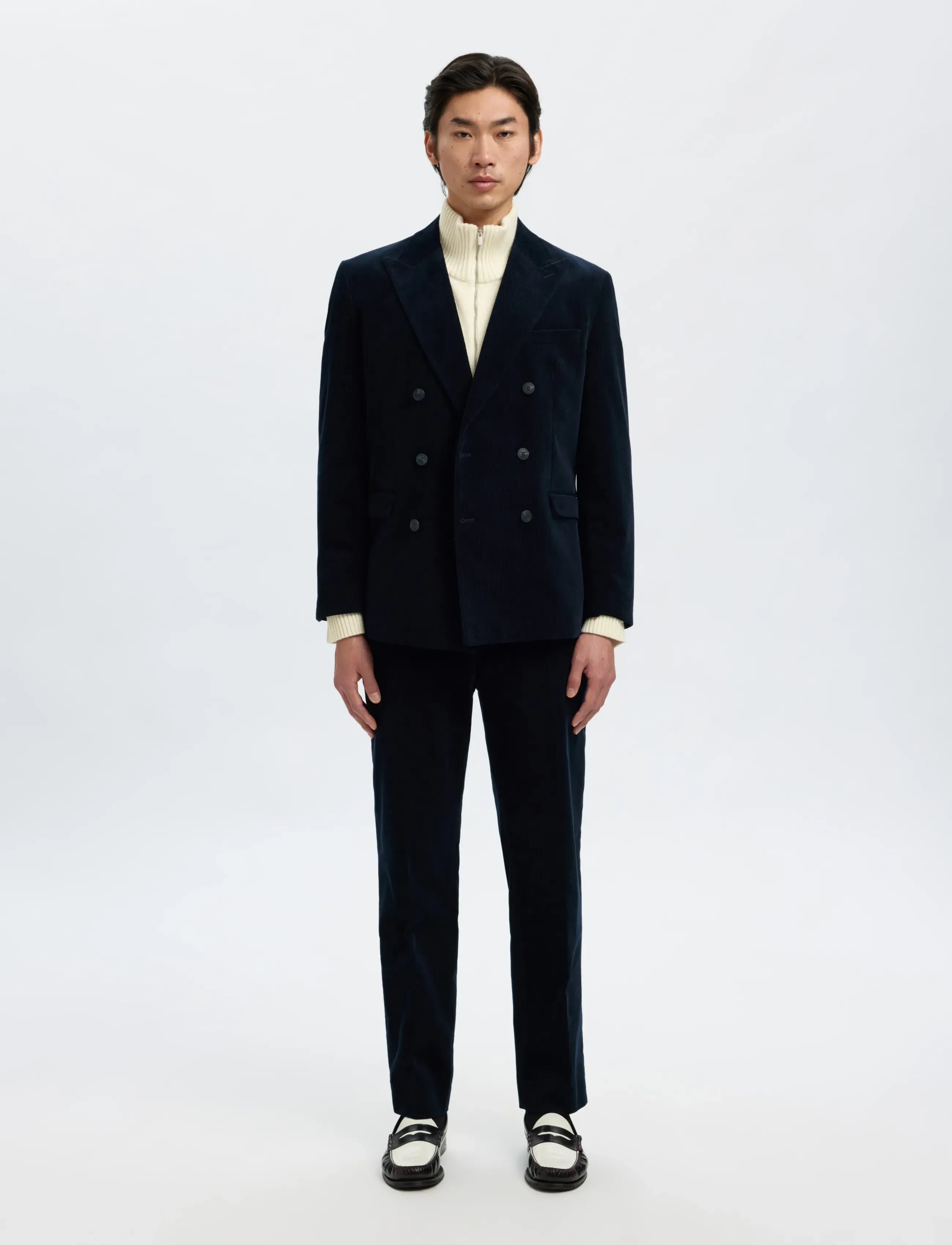 Selected - SLHCALLE RELAXED CASHMERE BLEND HALF ZIP - tõmblukk-kaelusega džemprid - angora - 5