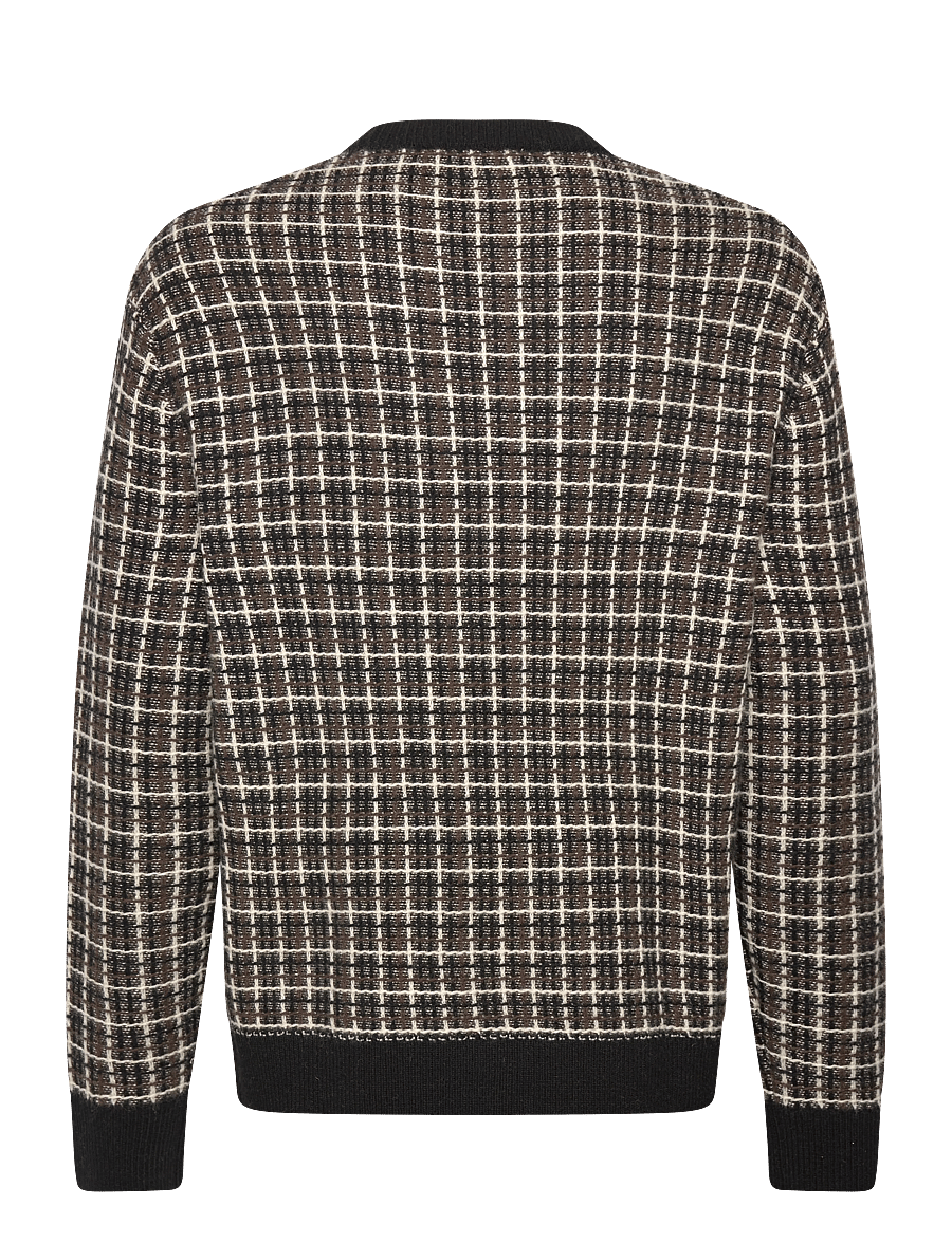 Selected - SLHMIKOLAS LS KNIT RELAXED CREW NECK - rundhals - black - 1