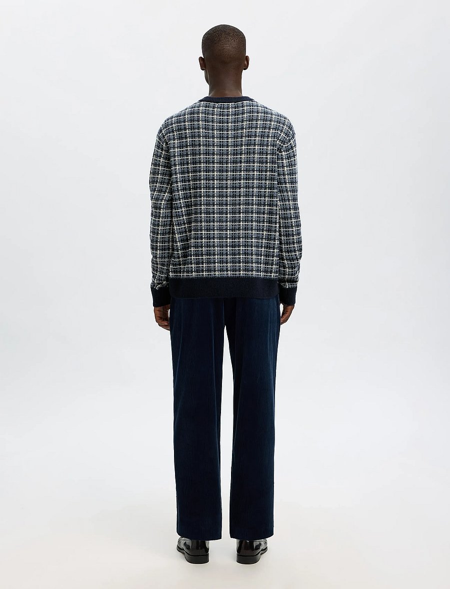 Selected - SLHMIKOLAS LS KNIT RELAXED CREW NECK - rundhals - sky captain - 2