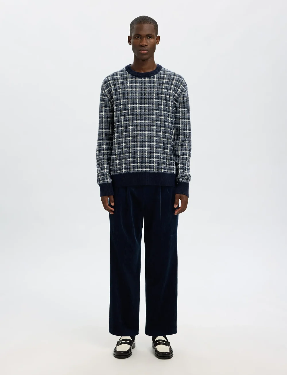 Selected - SLHMIKOLAS LS KNIT RELAXED CREW NECK - rundhalsad - sky captain - 3