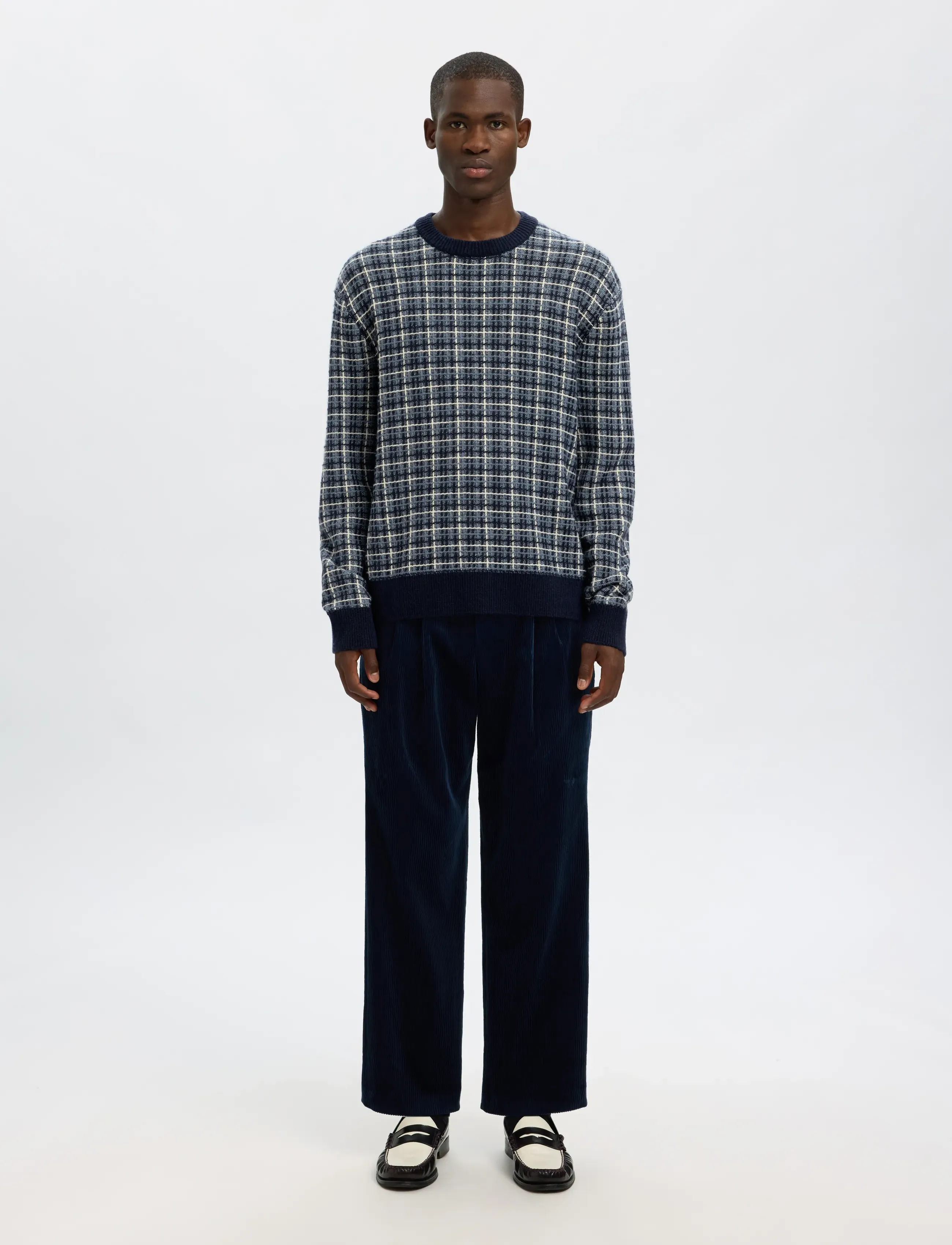 Selected - SLHMIKOLAS LS KNIT RELAXED CREW NECK - round necks - sky captain - 3