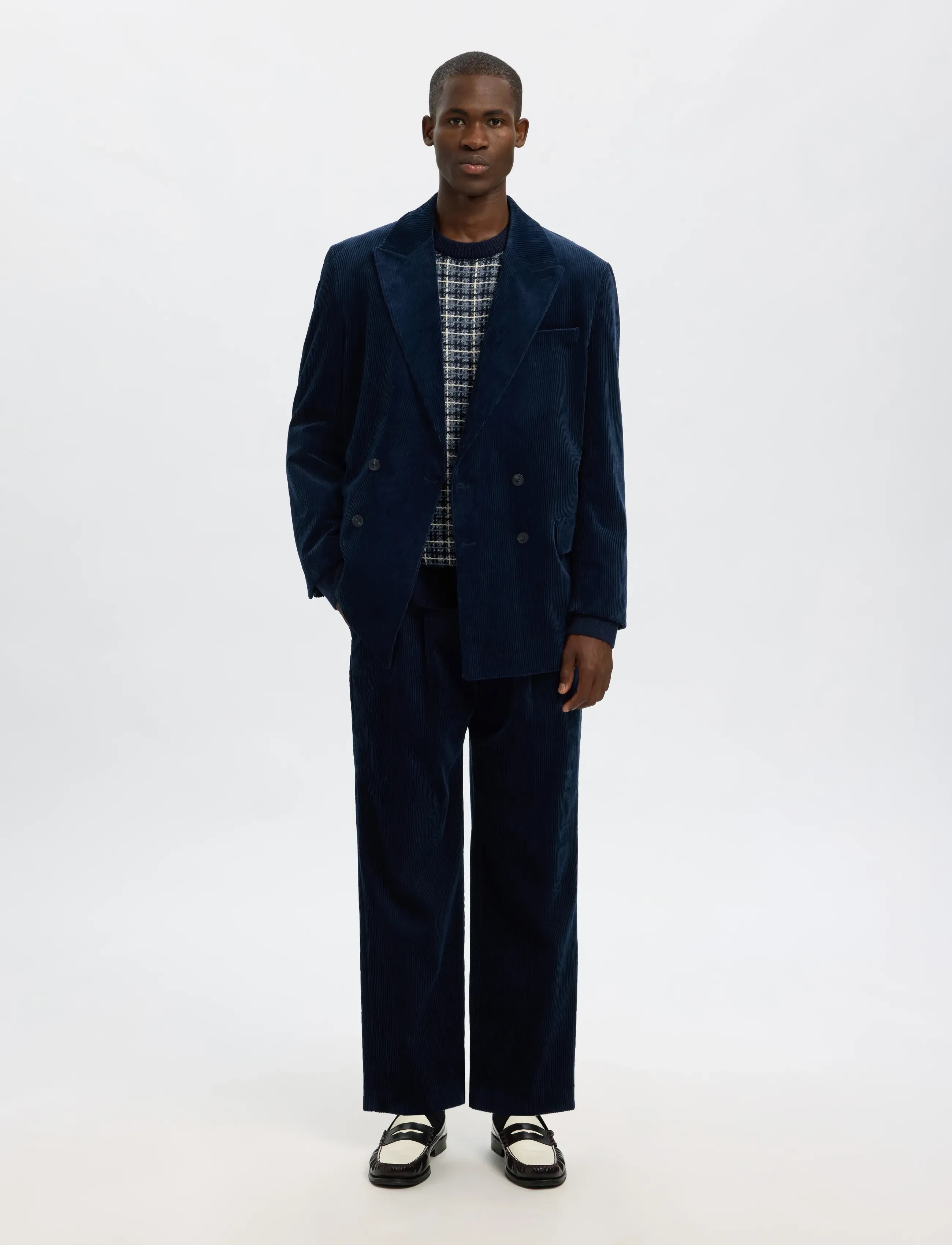 Selected - SLHMIKOLAS LS KNIT RELAXED CREW NECK - round necks - sky captain - 4