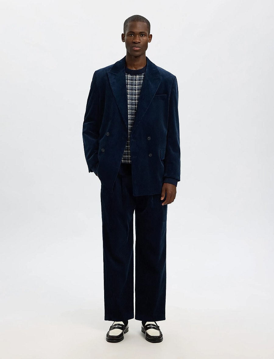 Selected - SLHMIKOLAS LS KNIT RELAXED CREW NECK - rundhals - sky captain - 4