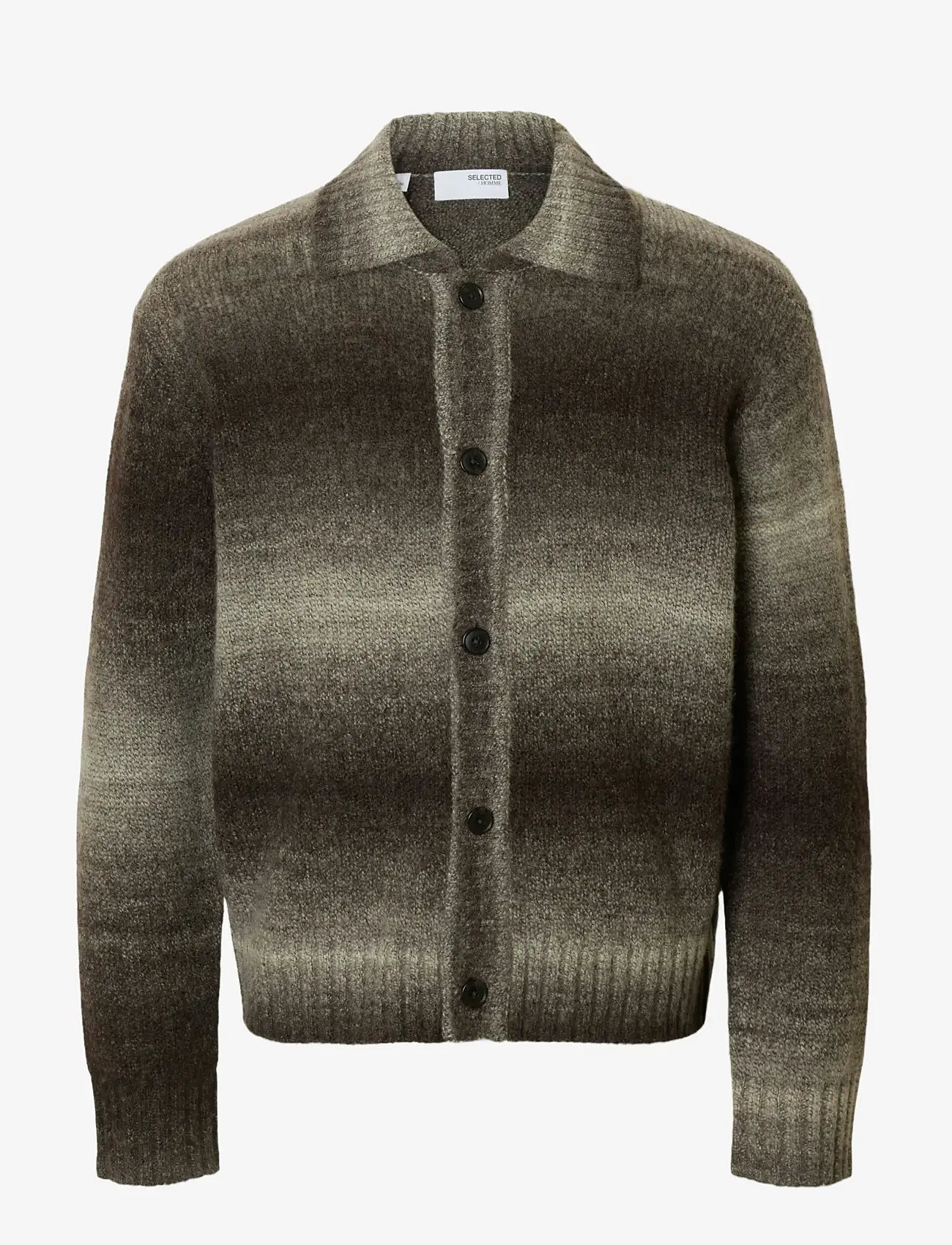 Selected - SLHGAARD LS KNIT RELAXED POLO CARDIGAN - koftor - delicioso - 1