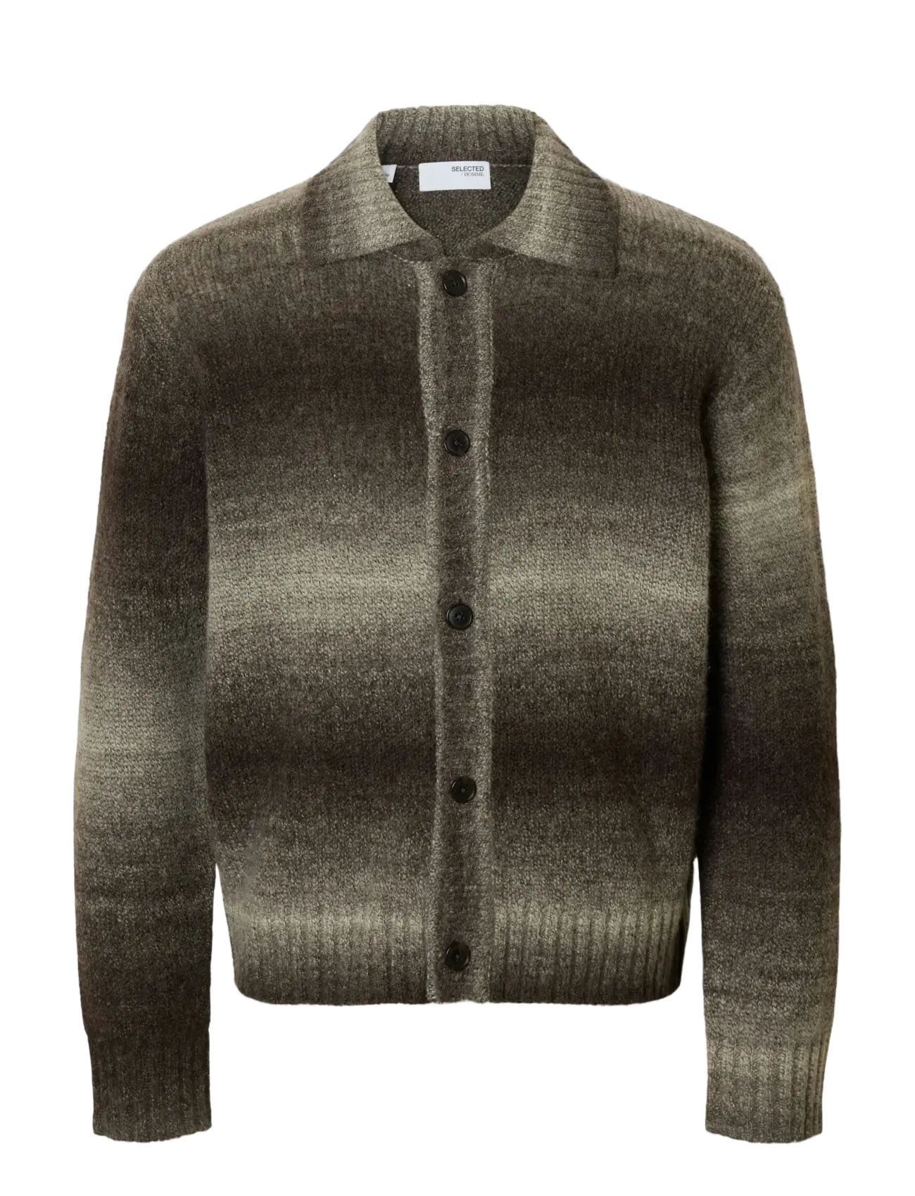 Selected SLHGAARD LS KNIT RELAXED POLO CARDIGAN - Strickmode - DELICIOSO / brown