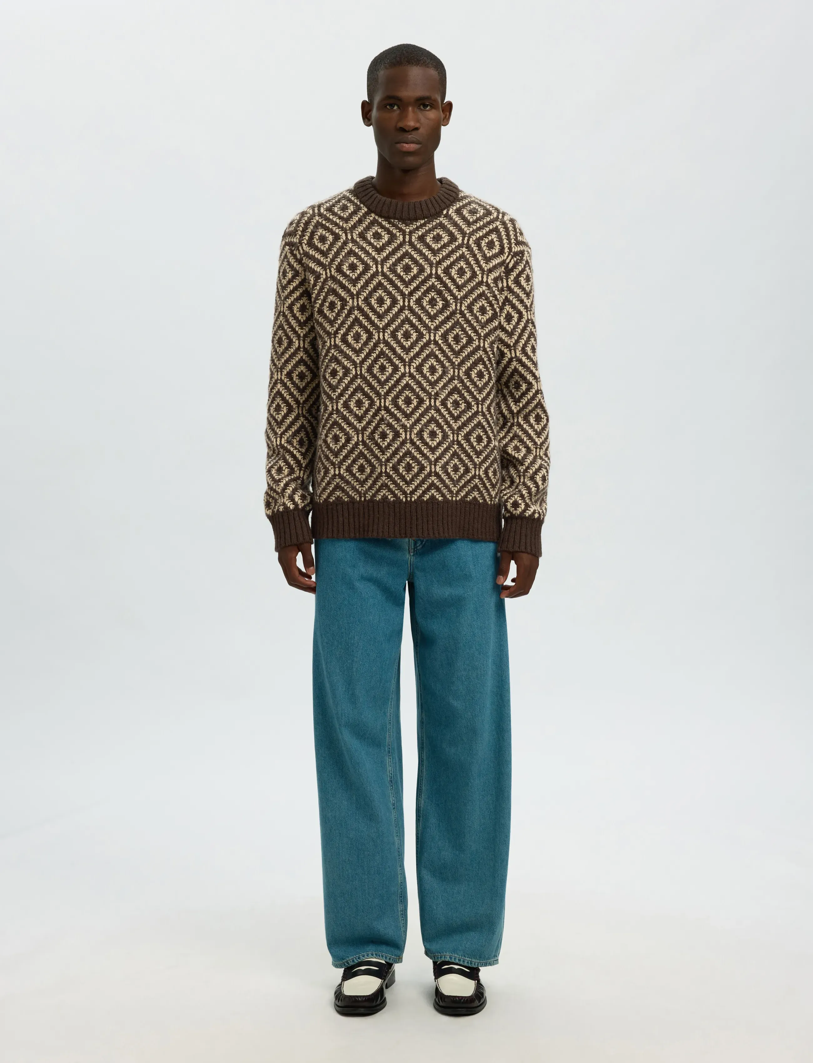Selected - SLHREMI LS KNIT RELAXED CREW NECK - rund hals - delicioso - 3