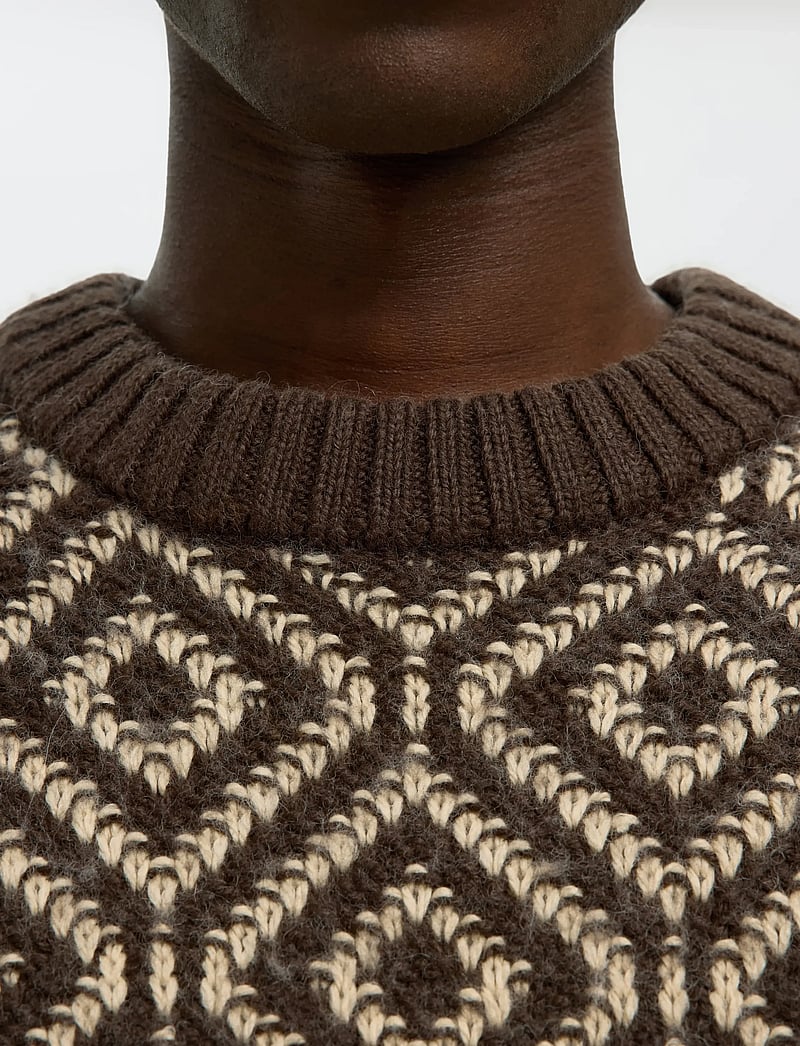 Selected - SLHREMI LS KNIT RELAXED CREW NECK - Ümmarguse kaelusega kudumid - delicioso - 4