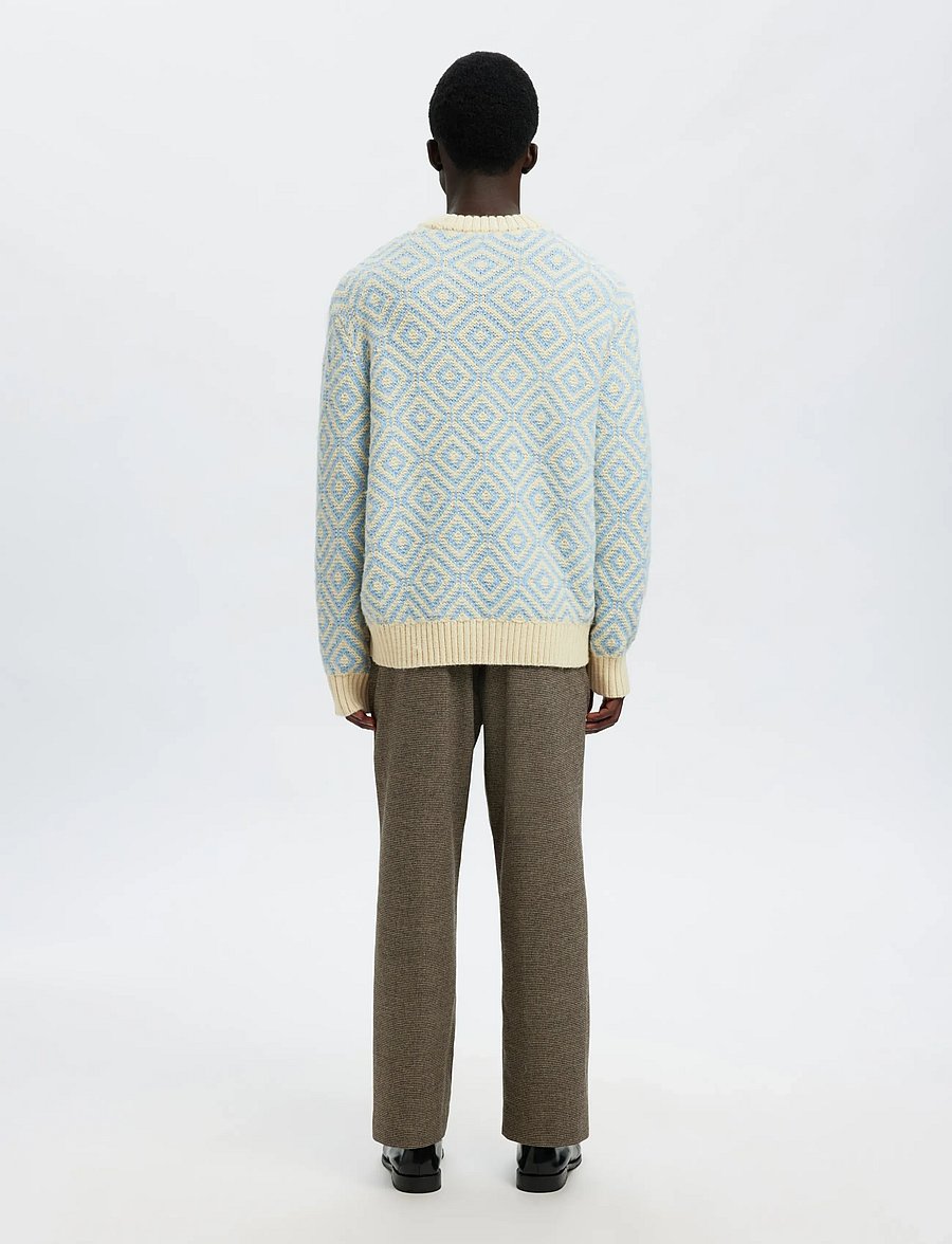 Selected - SLHREMI LS KNIT RELAXED CREW NECK - ronde hals - egret - 2