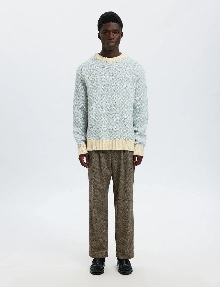 Selected - SLHREMI LS KNIT RELAXED CREW NECK - ronde hals - egret - 3
