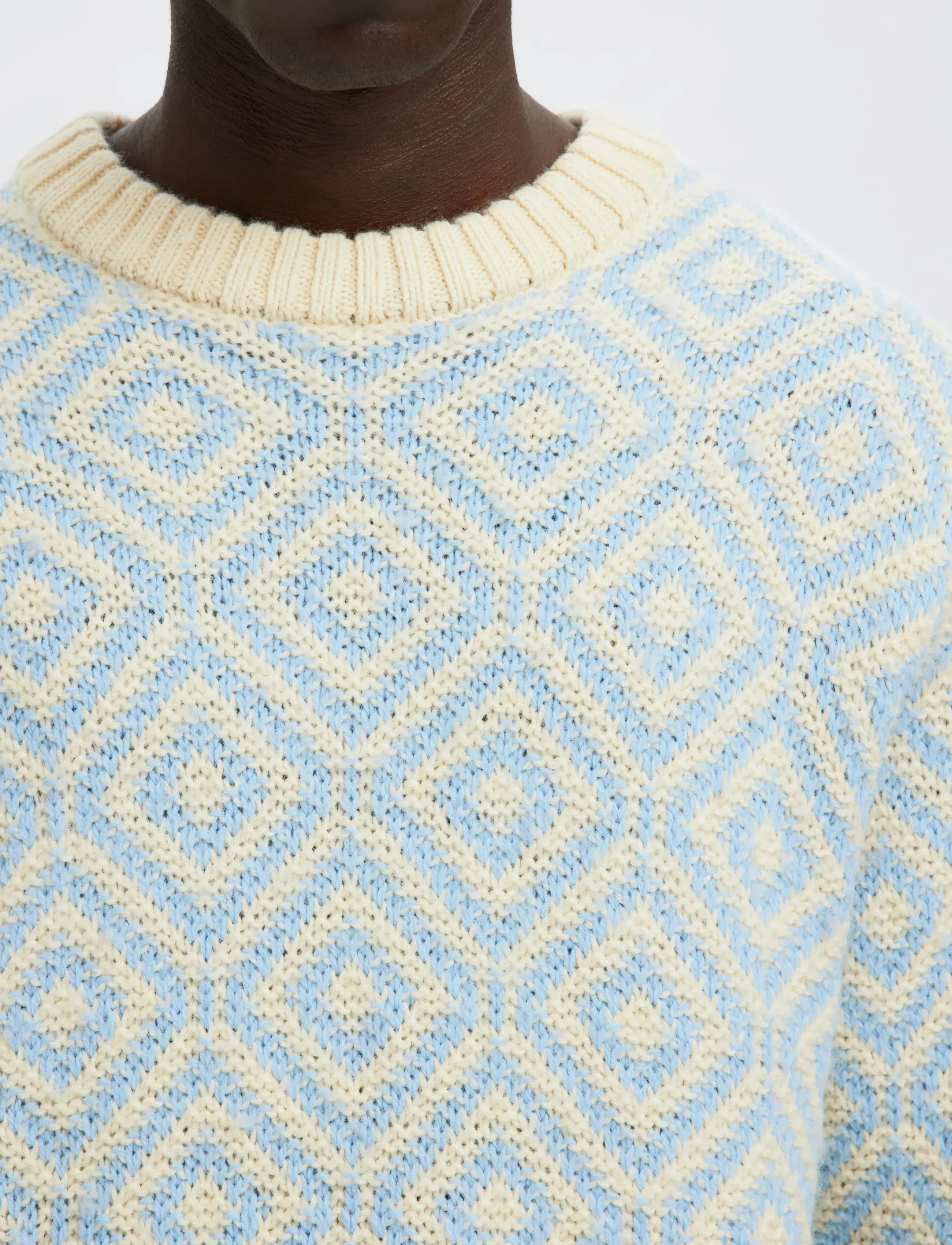 Selected - SLHREMI LS KNIT RELAXED CREW NECK - ronde hals - egret - 4