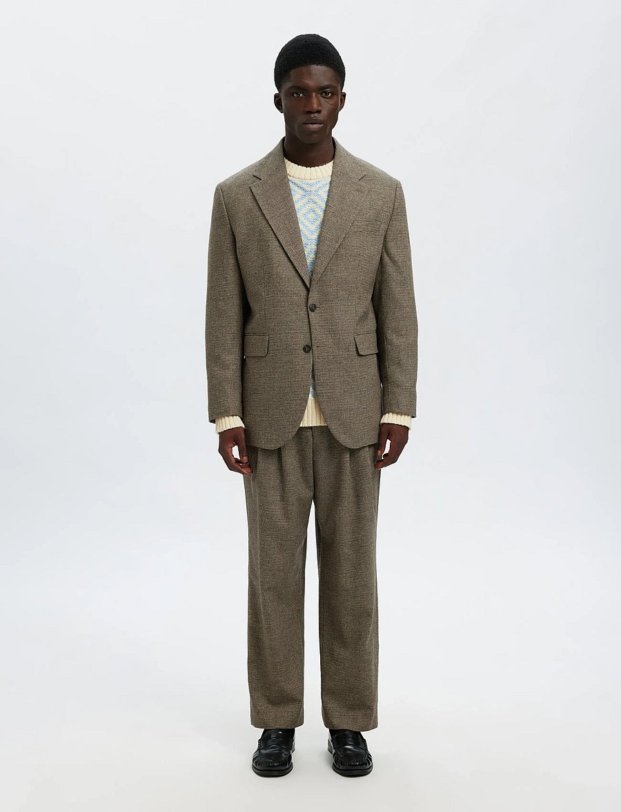 Selected - SLHREMI LS KNIT RELAXED CREW NECK - ronde hals - egret - 5