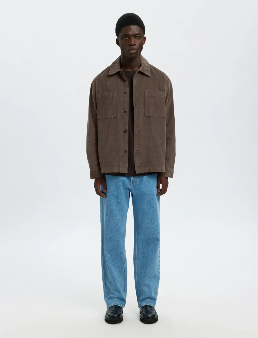 Selected - SLHREGTATE CORD OVERSHIRT - kollektioner - demitasse - 4