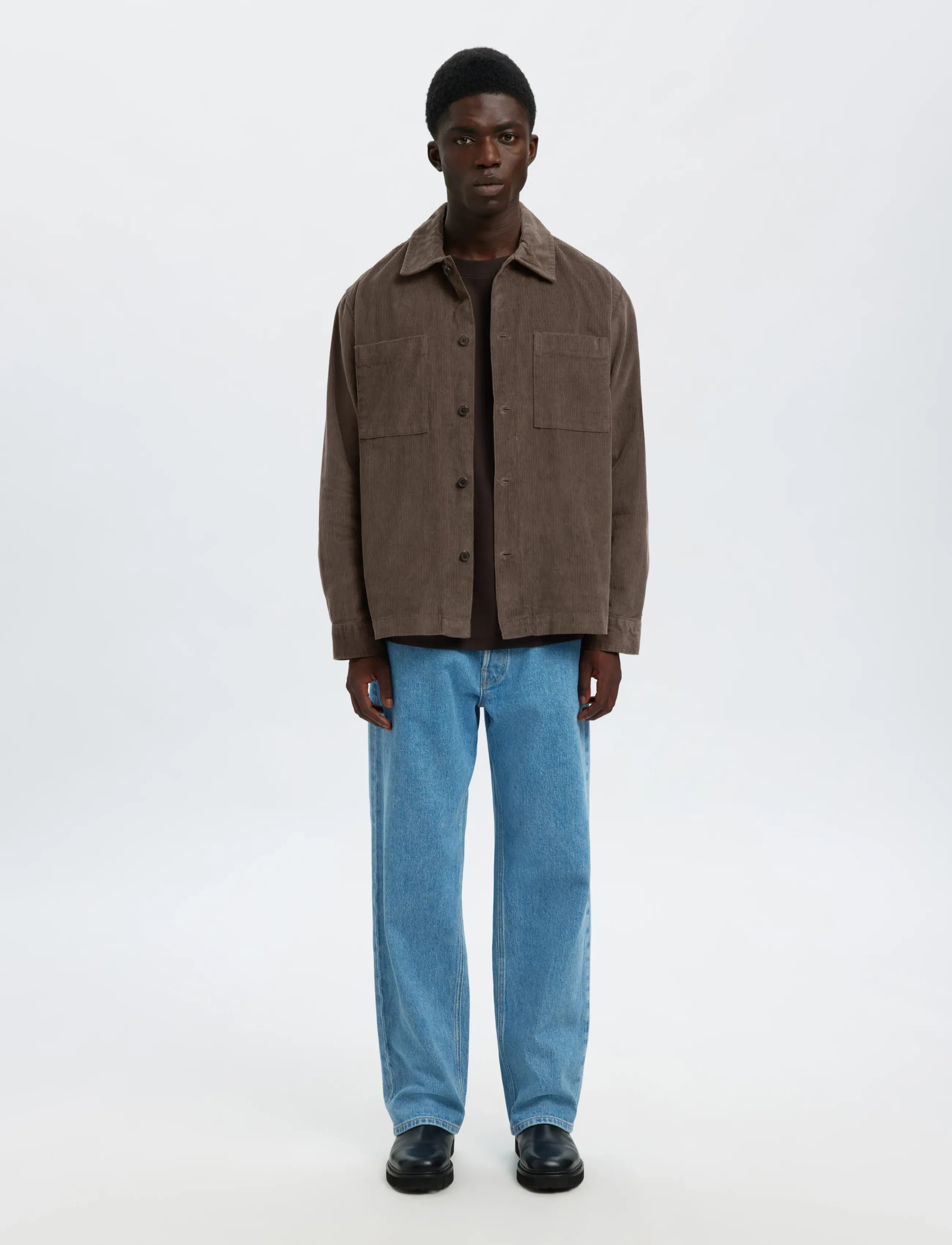 Selected - SLHREGTATE CORD OVERSHIRT - nach anlass kaufen - demitasse - 4