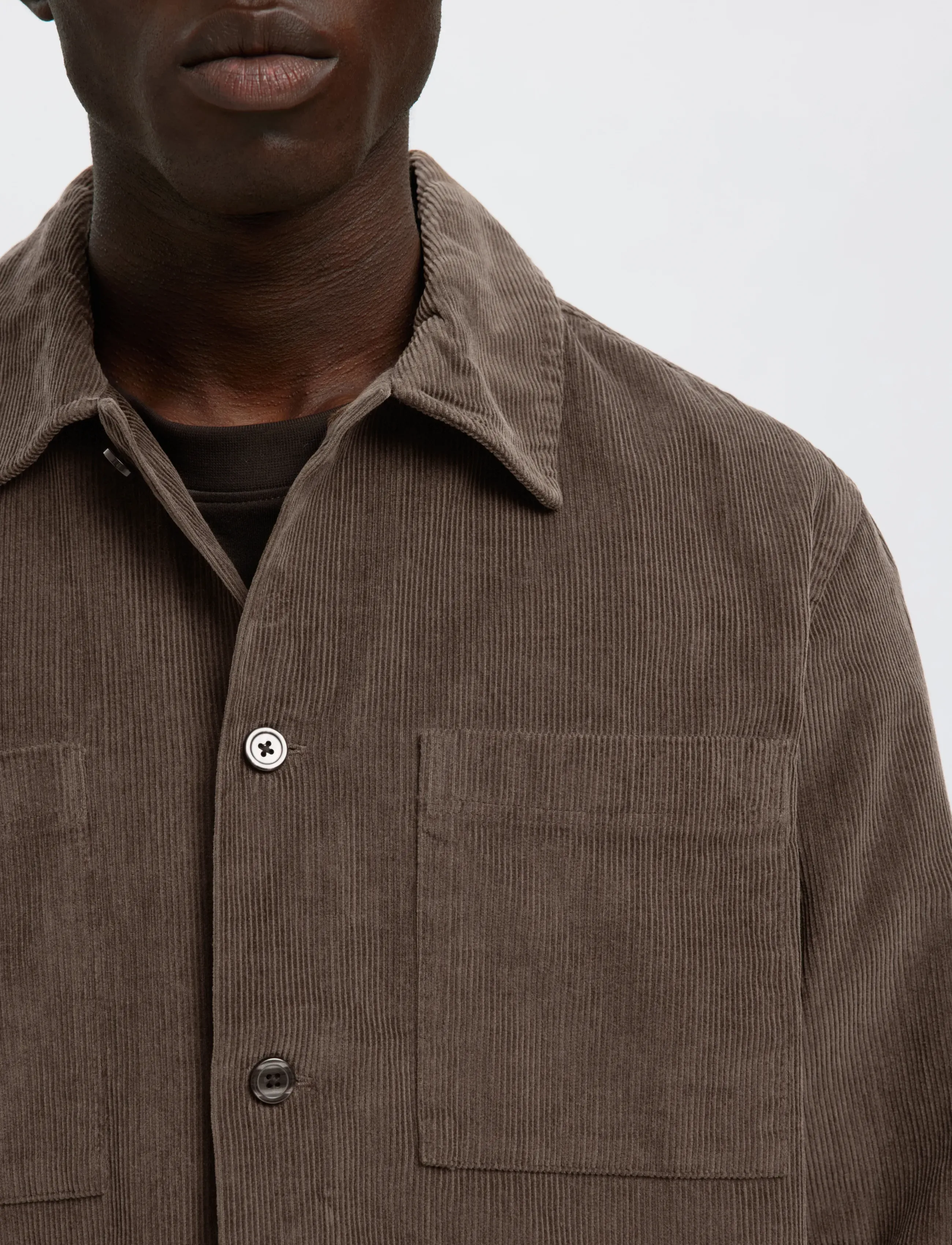 Selected - SLHREGTATE CORD OVERSHIRT - nach anlass kaufen - demitasse - 5