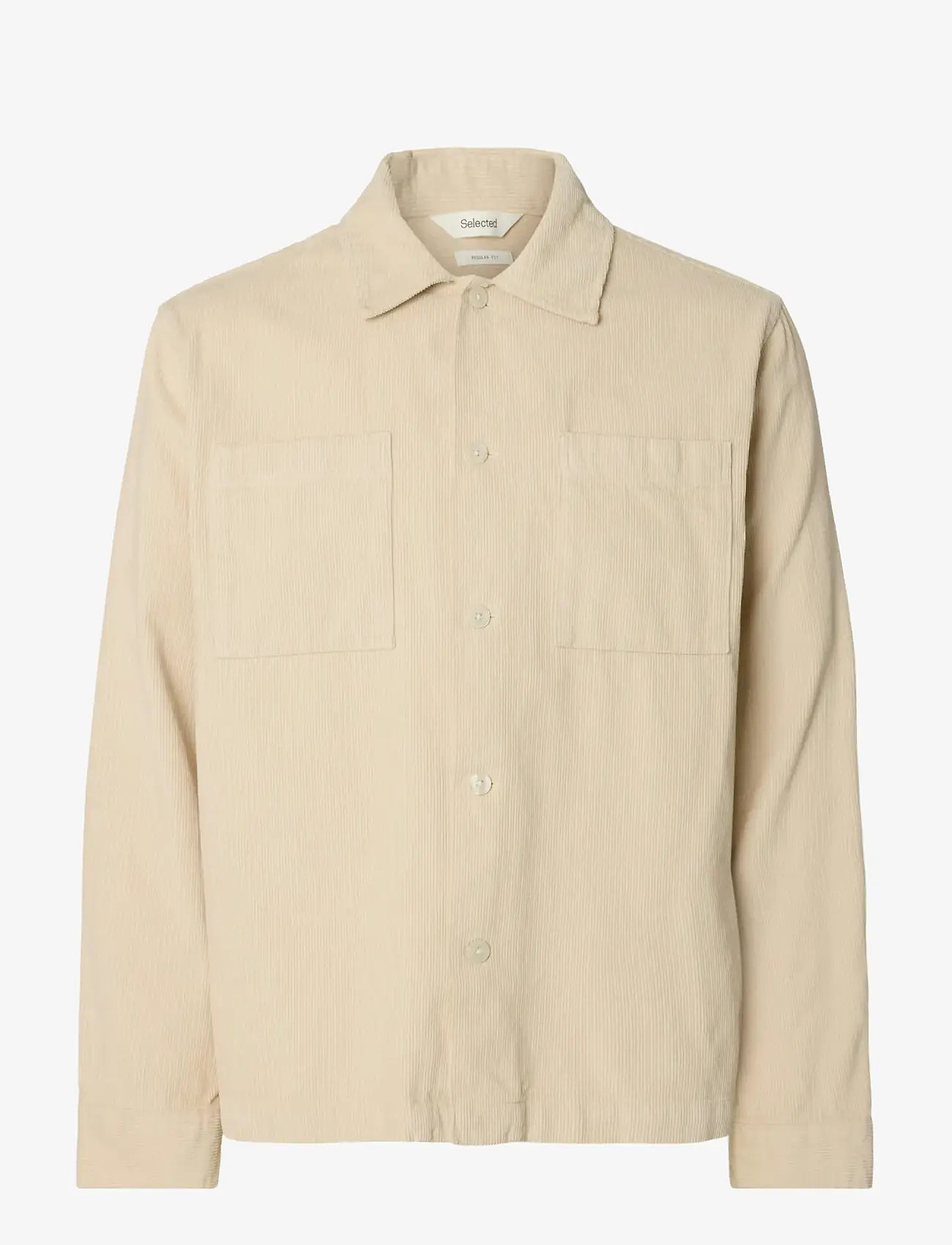 Selected - SLHREGTATE CORD OVERSHIRT - kollektsioonid - oatmeal - 1