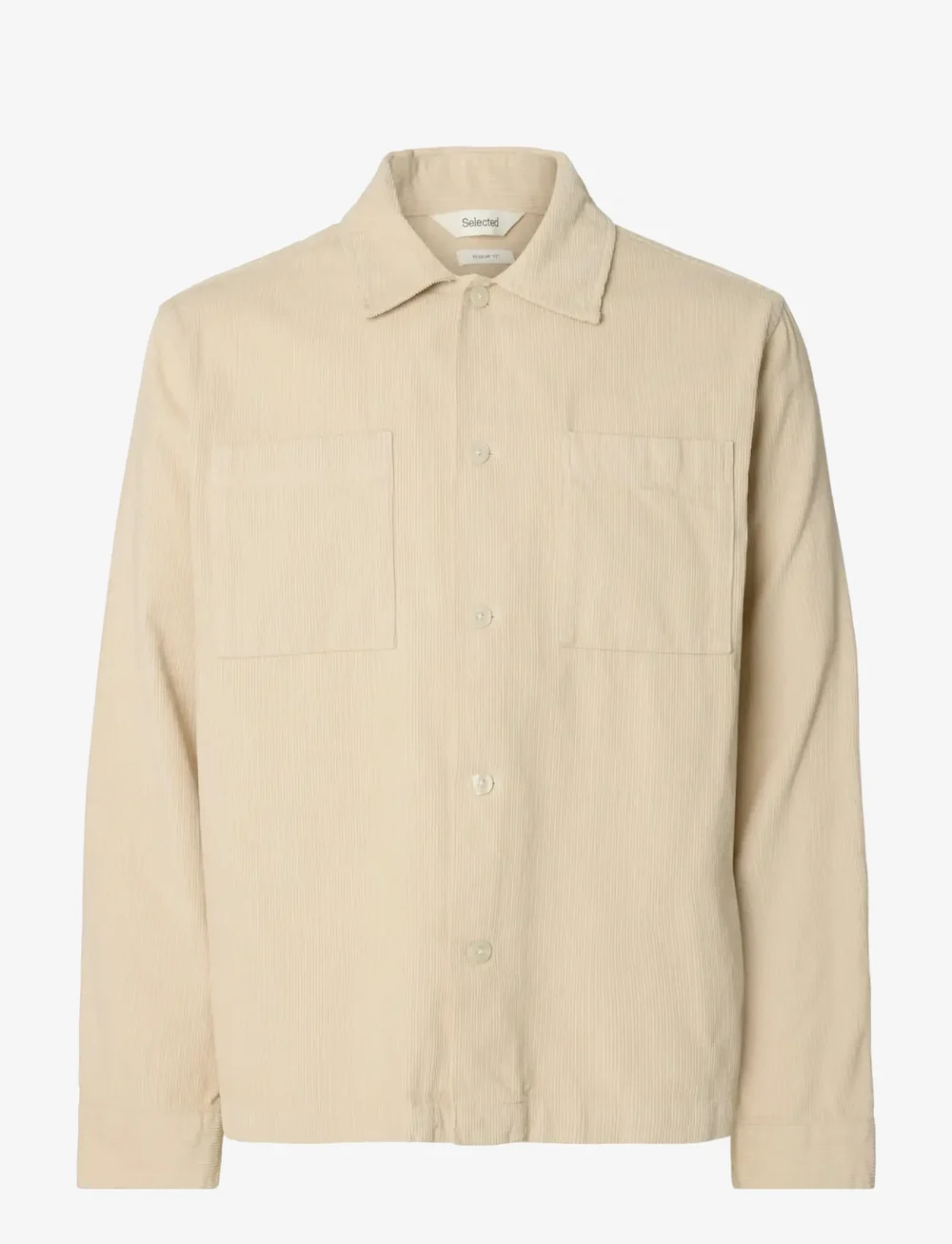 Selected - SLHREGTATE CORD OVERSHIRT - kollektionen - oatmeal - 1