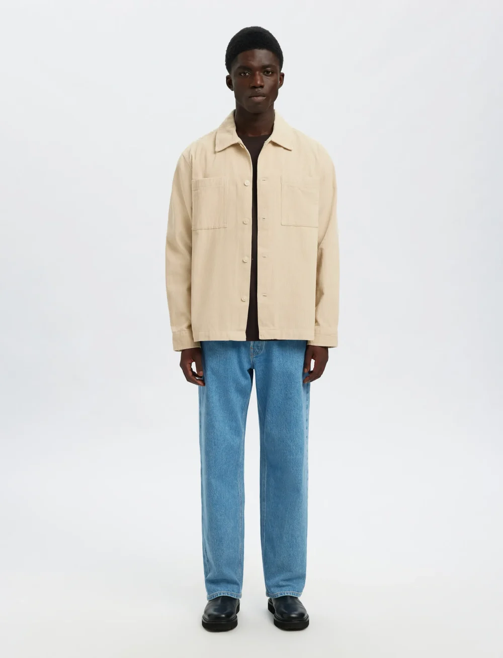 Selected - SLHREGTATE CORD OVERSHIRT - kollektionen - oatmeal - 3