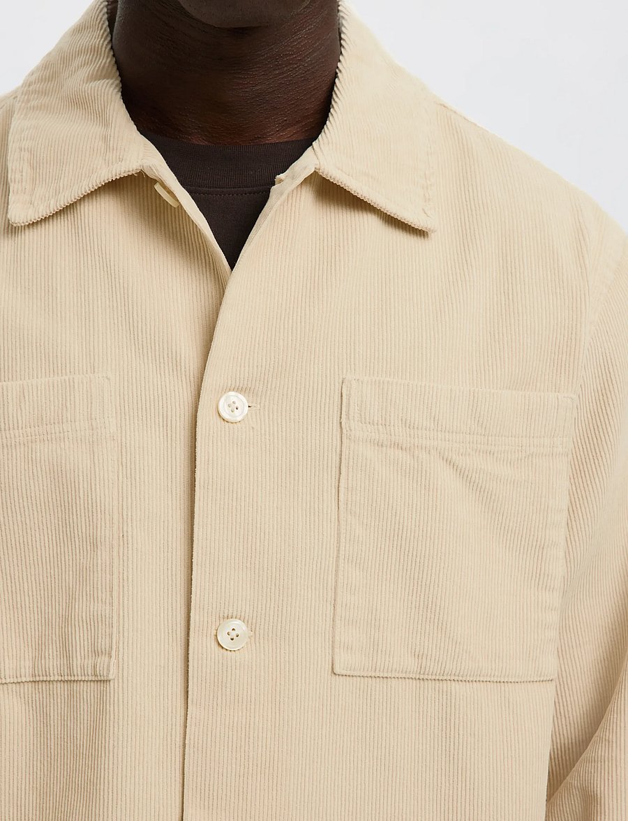 Selected - SLHREGTATE CORD OVERSHIRT - nach anlass kaufen - oatmeal - 4