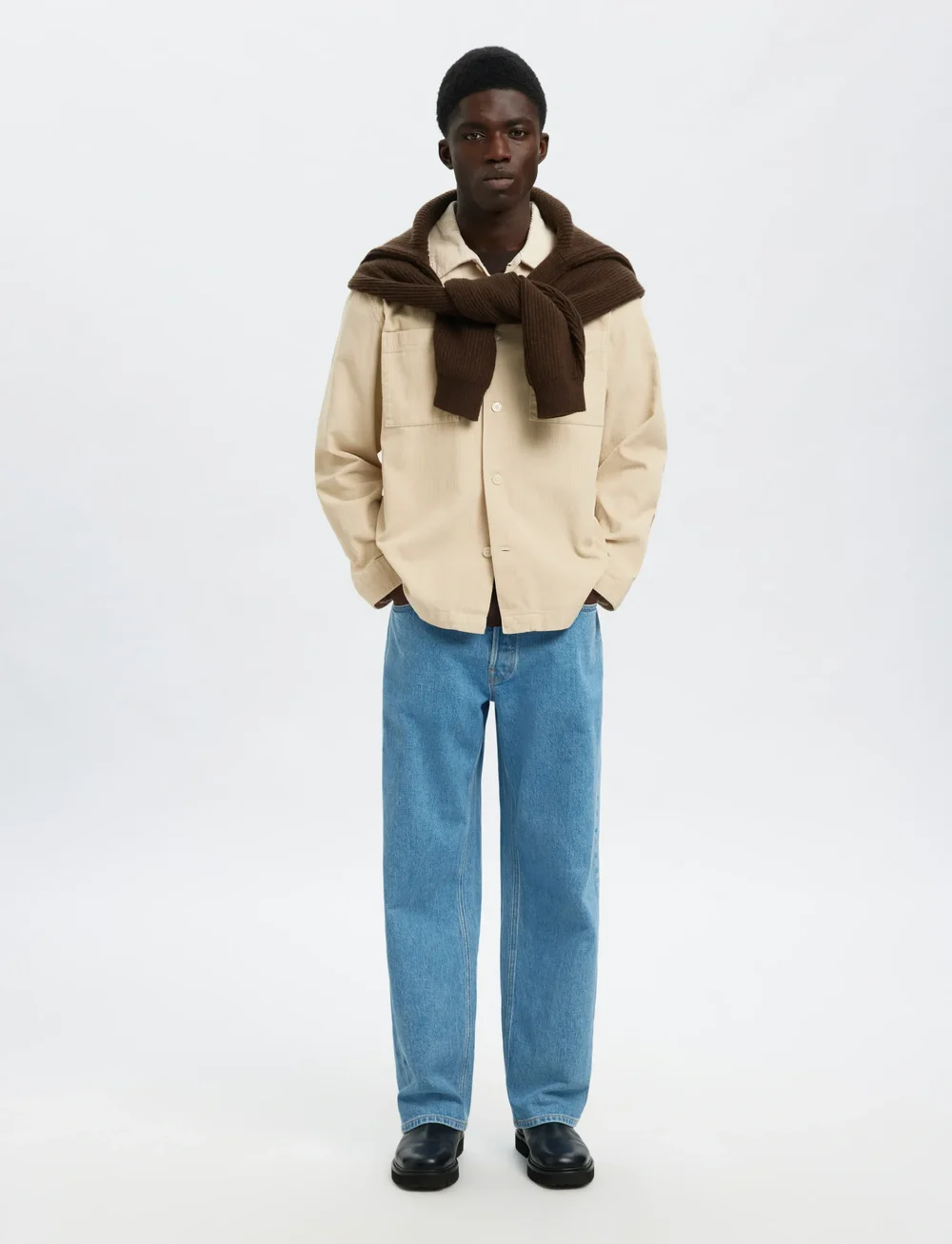 Selected - SLHREGTATE CORD OVERSHIRT - kollektionen - oatmeal - 5