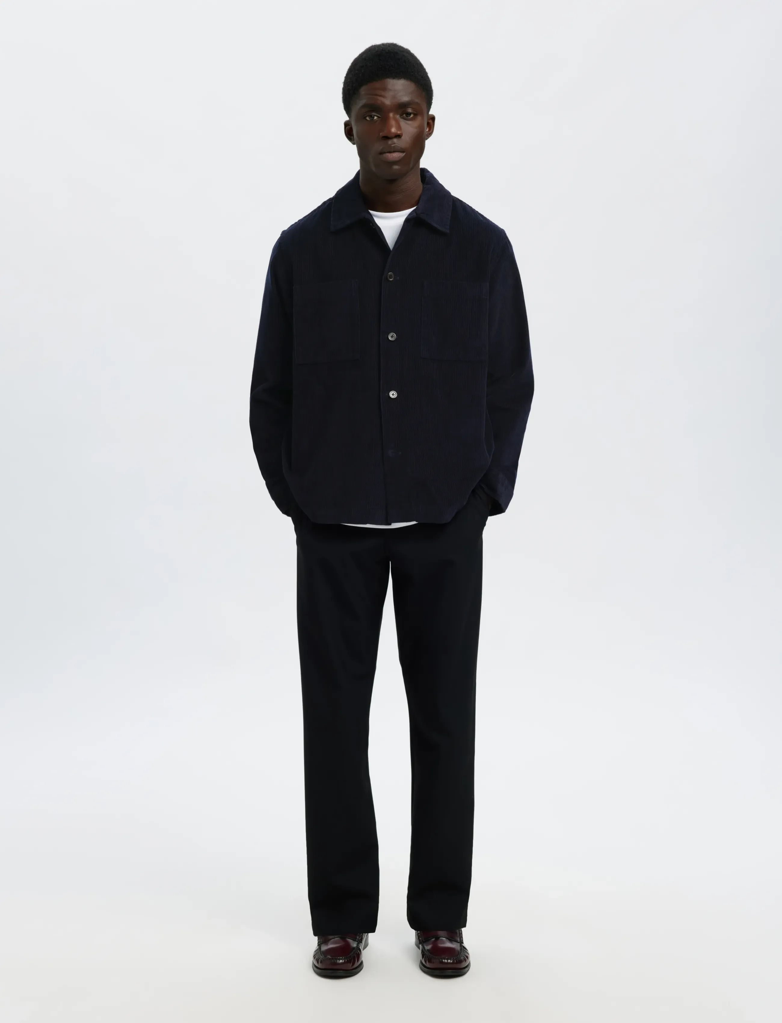 Selected - SLHREGTATE CORD OVERSHIRT - shop by occasion - sky captain - 5