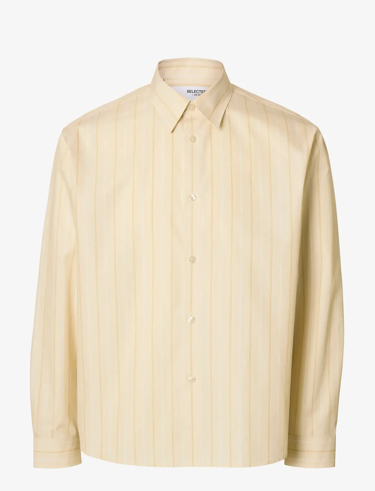 Selected - SLHCTMBEN STRIPE LS SHIRT - striped shirts - angora - 0