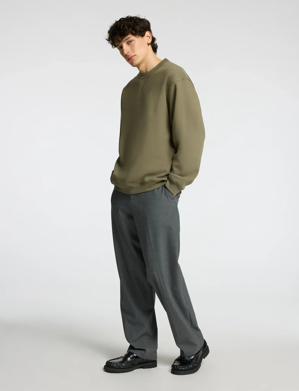 Selected - SLHRELAX-SIGURD CREW NECK SWEAT - kollektioner - kalamata - 4