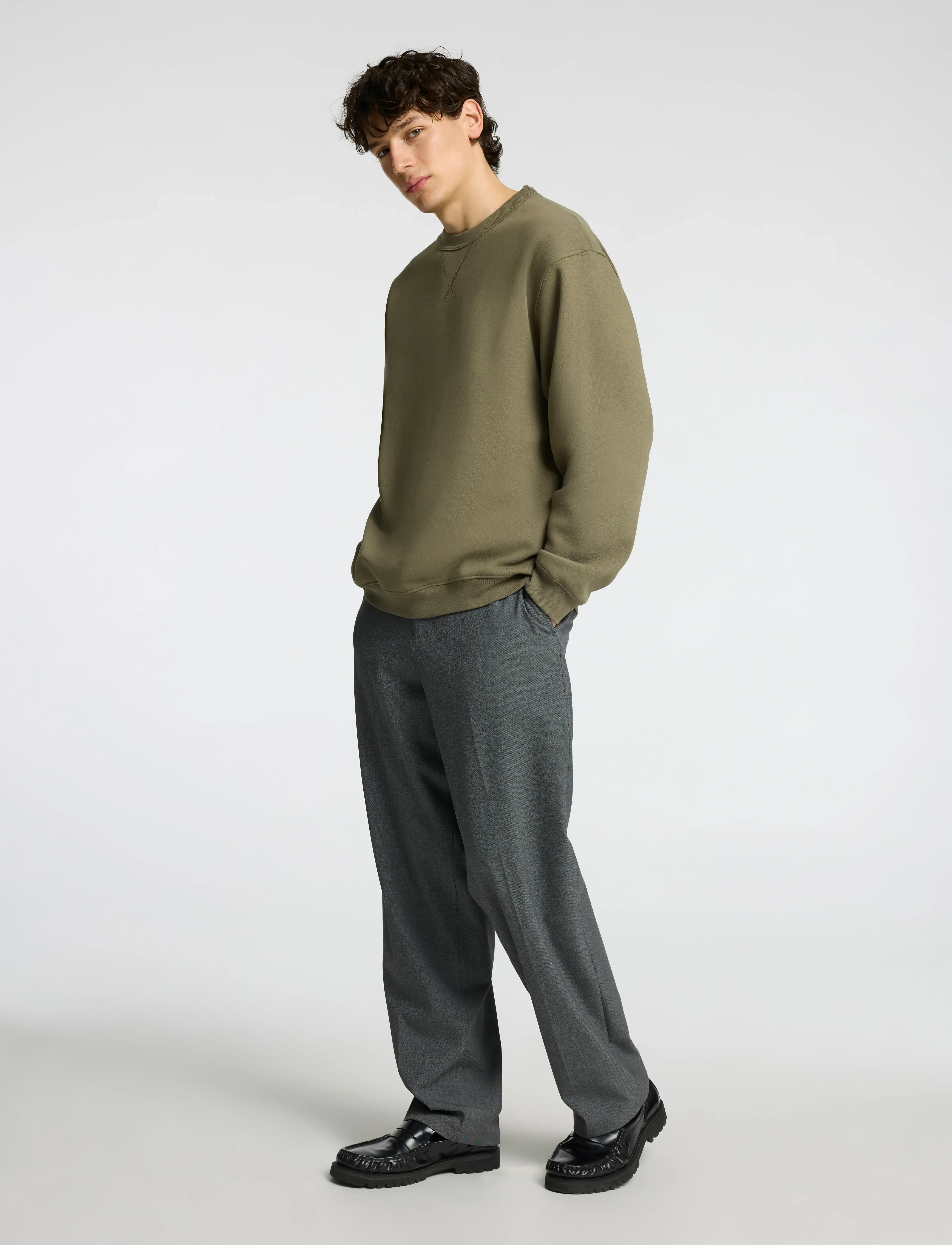 Selected - SLHRELAX-SIGURD CREW NECK SWEAT - shop efter anledning - kalamata - 4