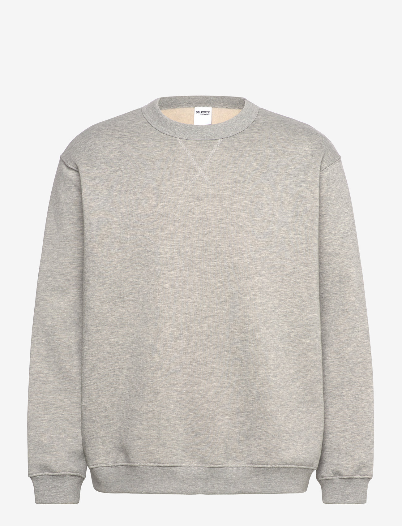 Selected - SLHRELAX-SIGURD CREW NECK SWEAT - shop by occasion - light grey melange - 1
