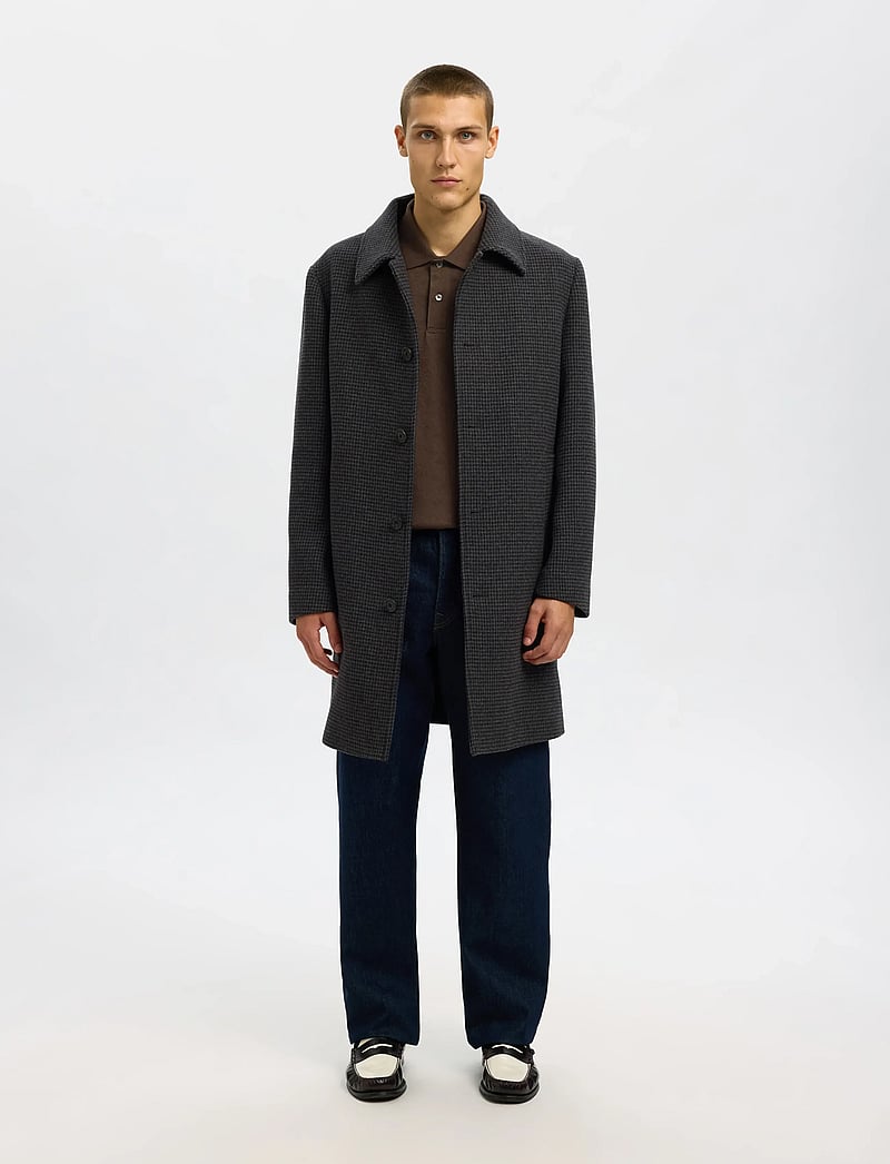 Selected - SLHRELAXPAUL JACQUARD LS POLO - gestrickte polohemden - delicioso - 5